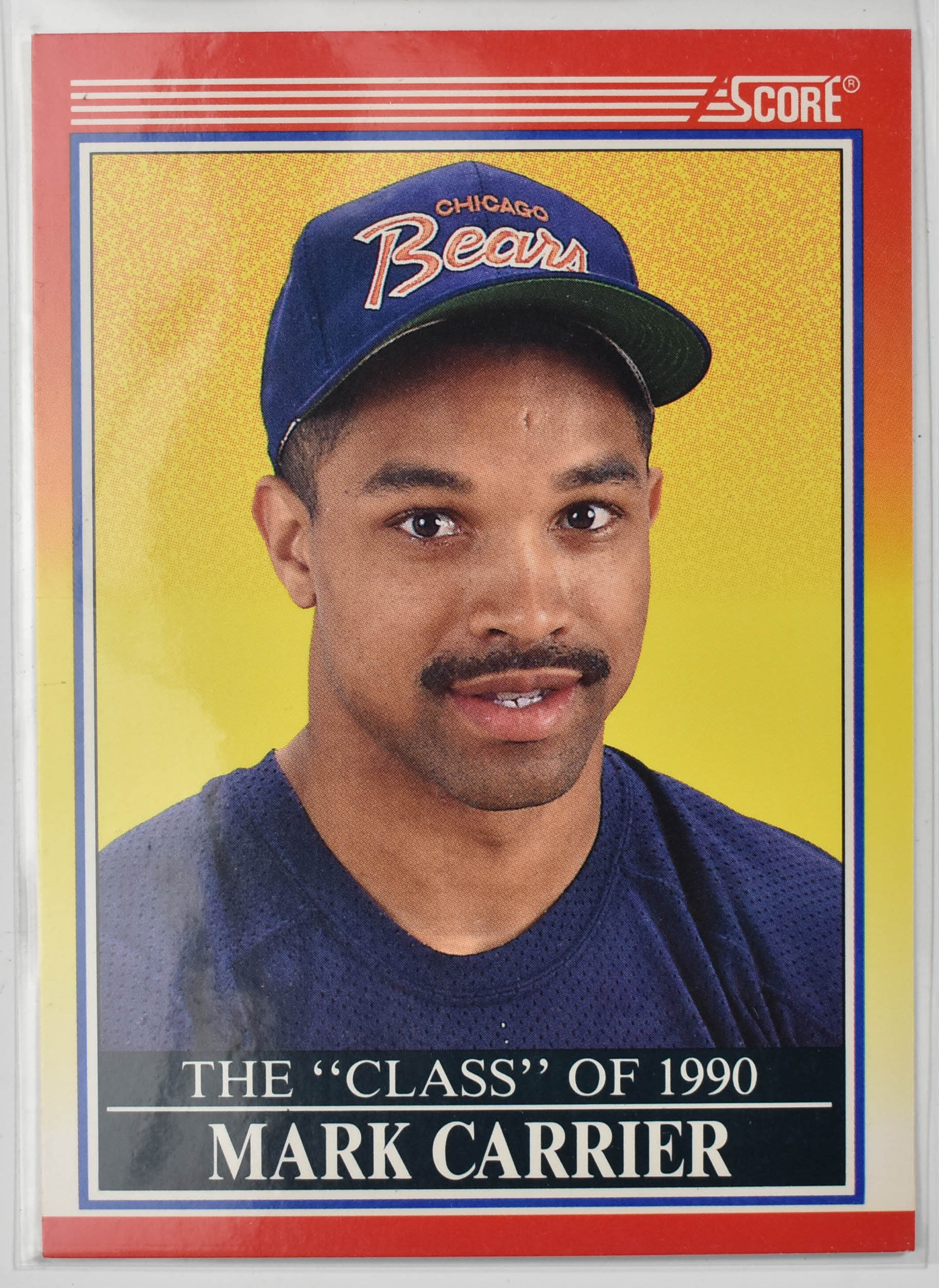 Mark Carrier 614 Score 1990 Chicago Football Card