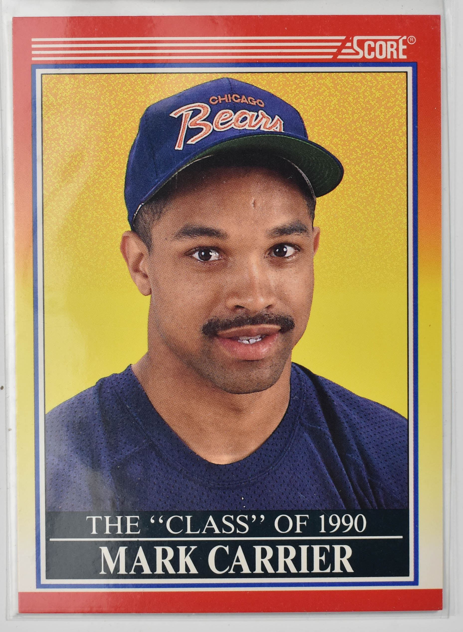 Mark Carrier 614 Score 1990 Chicago Bears Football Card