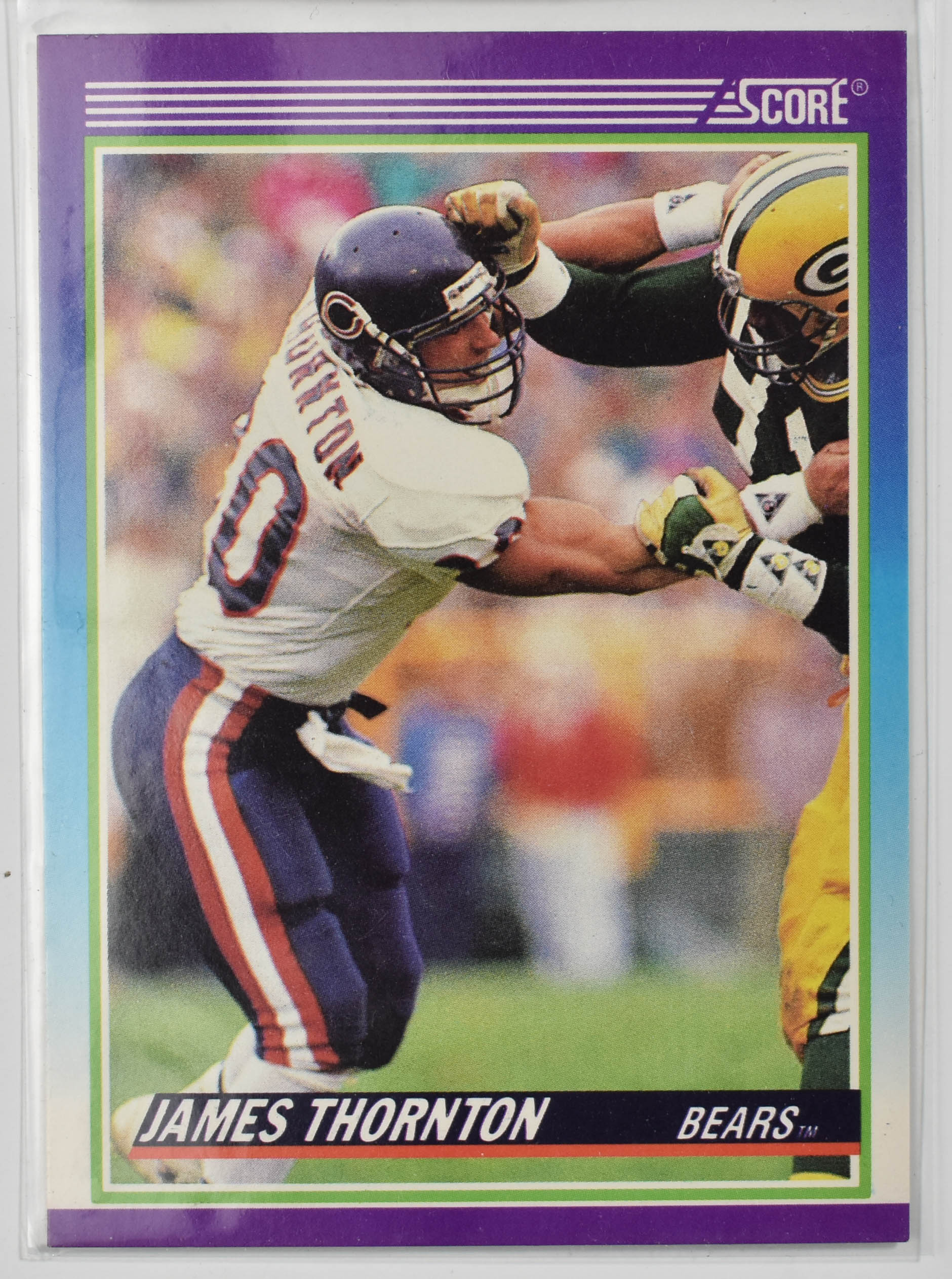 James Thornton 459 Score 1990 Chicago Bears Football Card