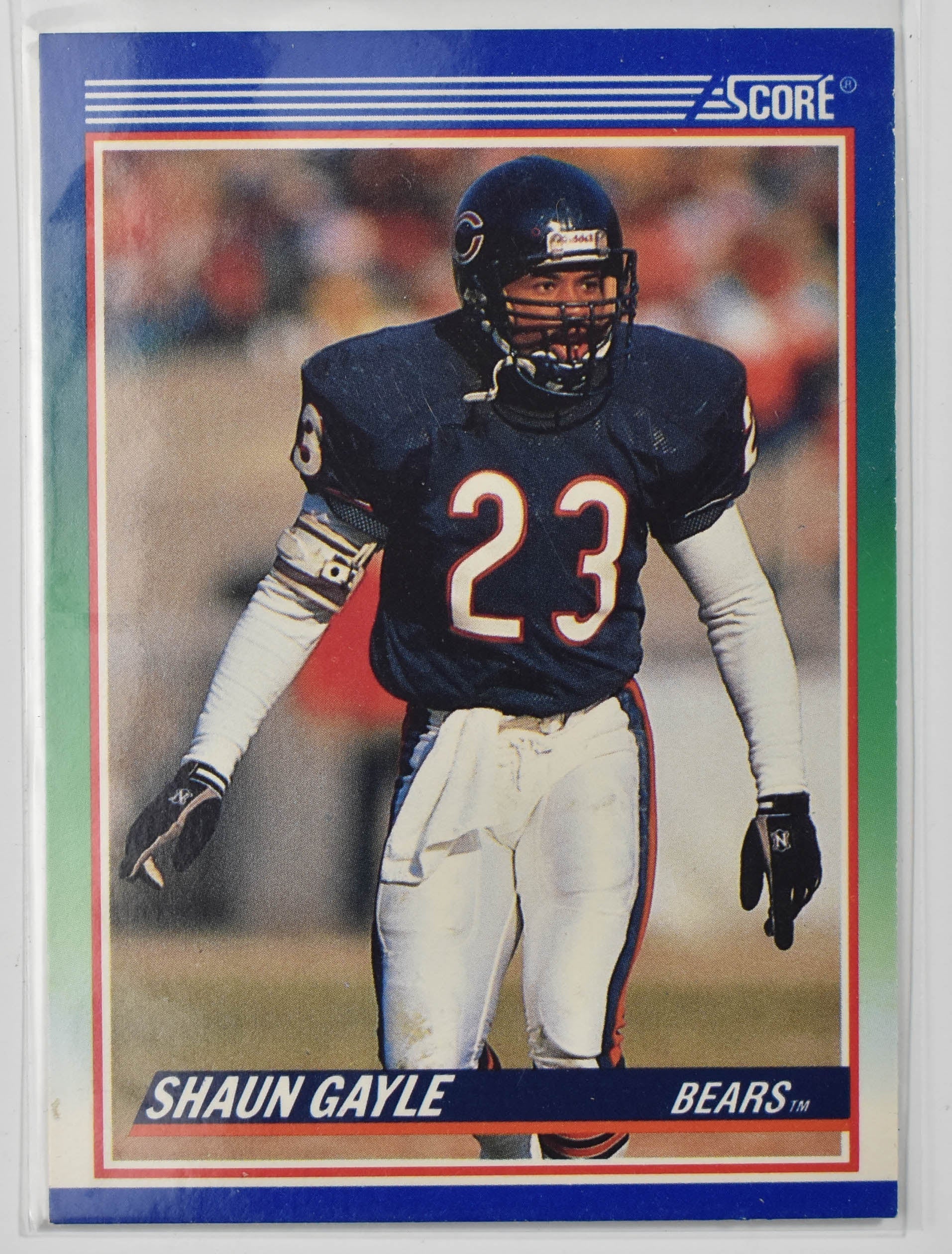 Shaun Gayle 431 Score 1990 Chicago Bears Football Card