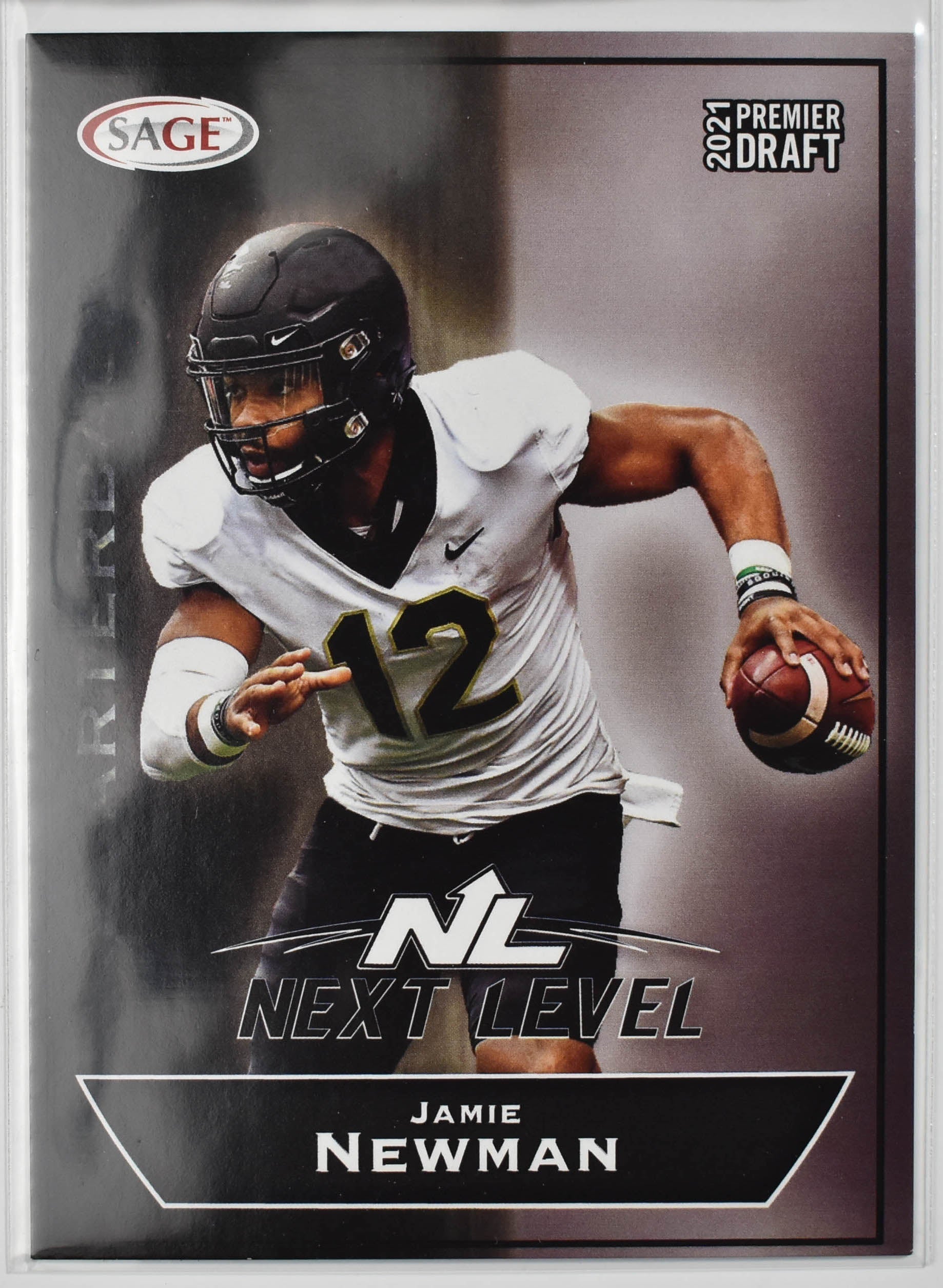 Jamie Newman 46 2021 Premier Draft Sage Next Level Football Card