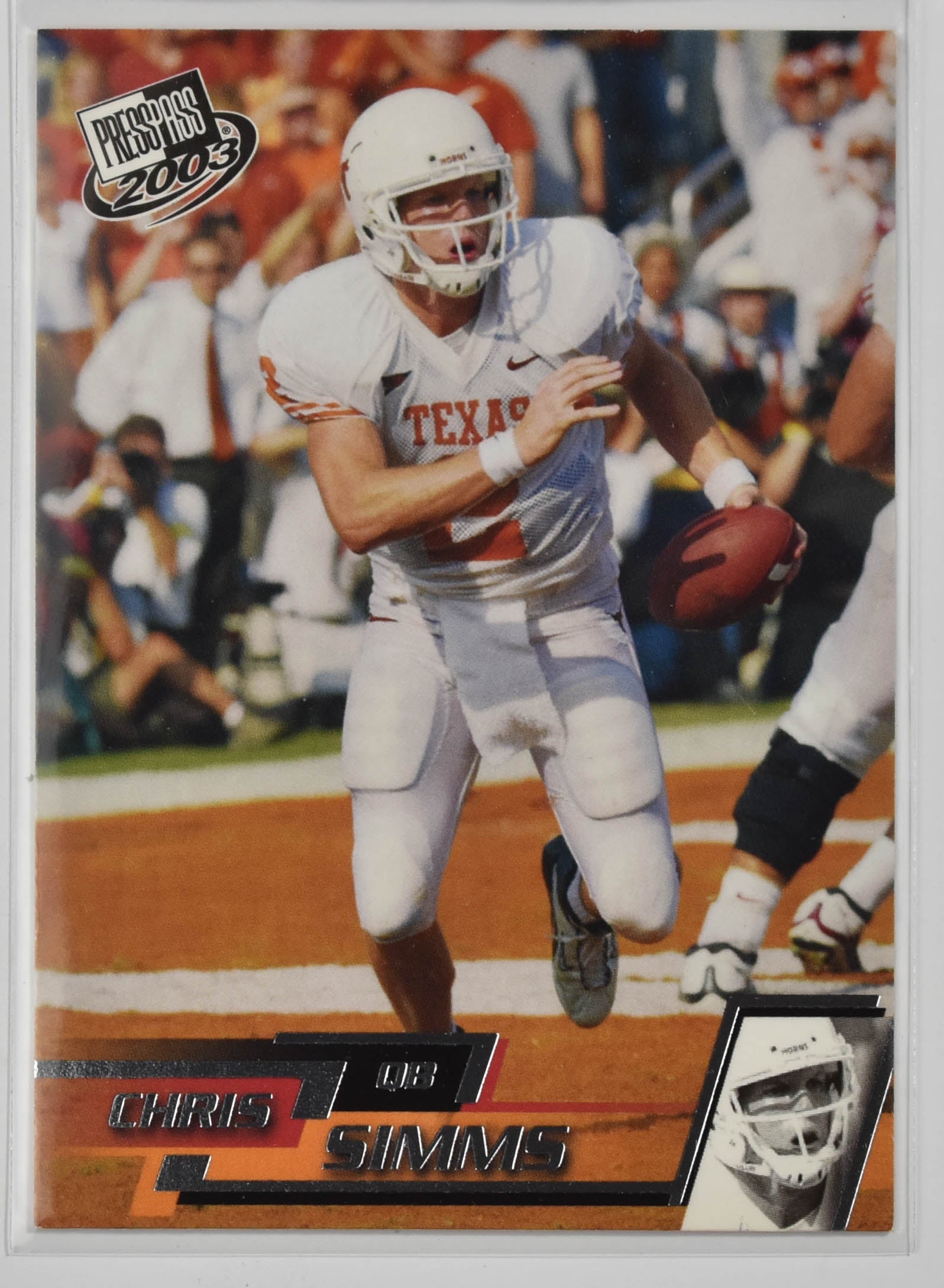 Chris Simms 10 Press Pass 2003 Texas Longhorns