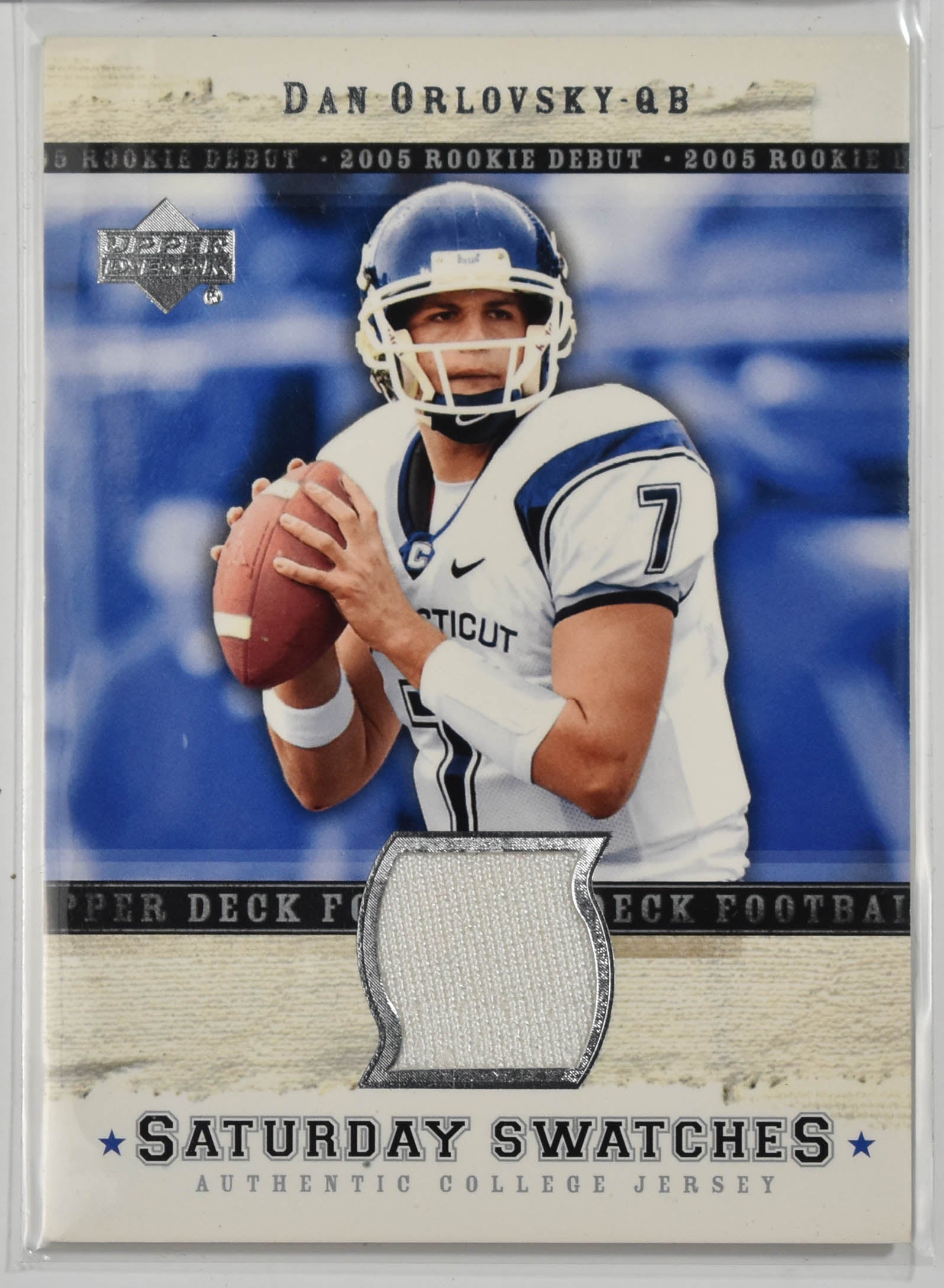 Dan Orlovsky SA D0 2005 Rookie Debut Upper Deck Patch