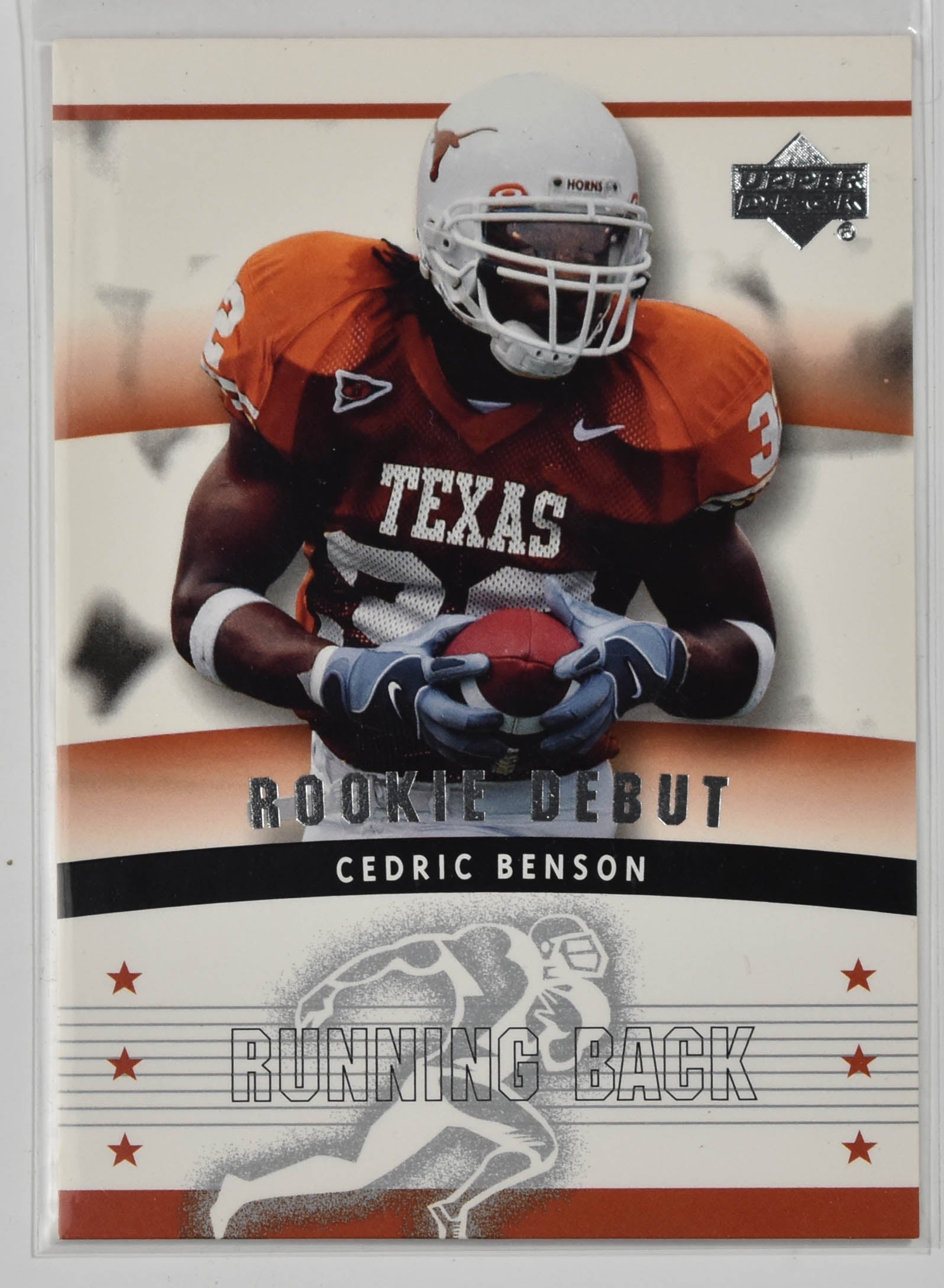 Cedric Benson 198 Upper Deck Rookie Debut 2005 Long Horns