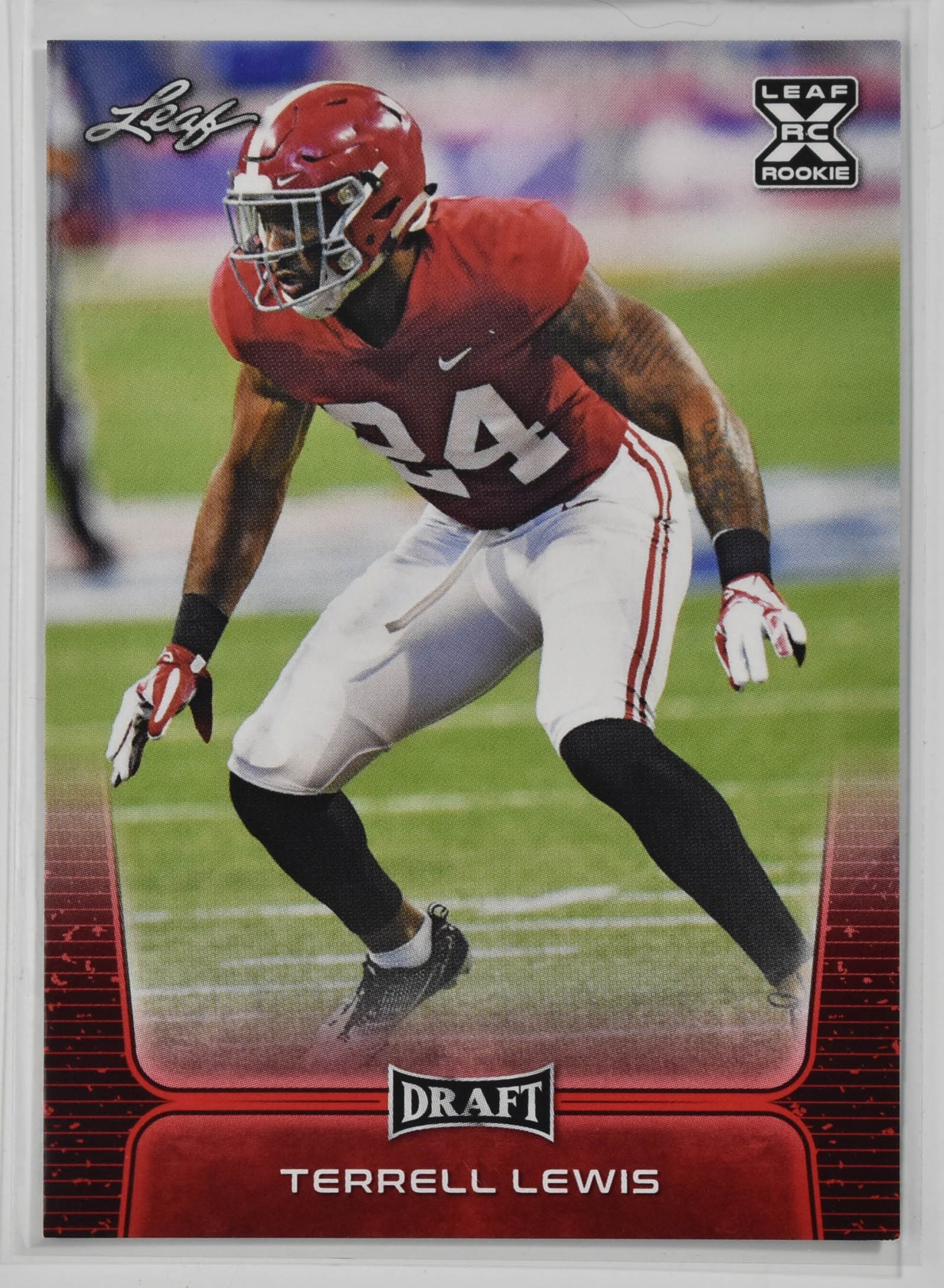 Terrell Lewis 56 Leaf Rookie 2020