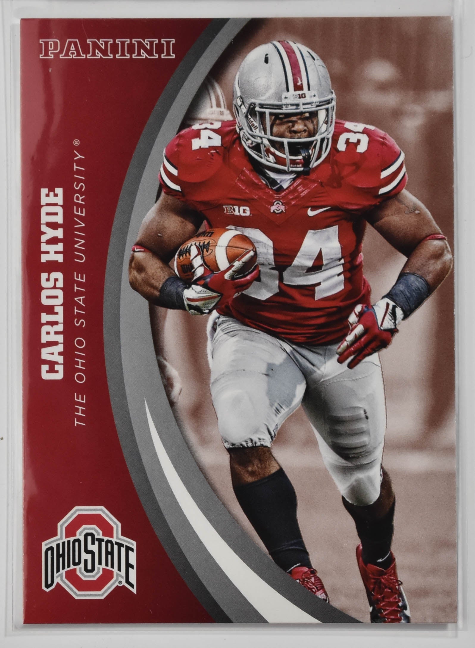 Carlos Hyde 13 Panini 2010-13 Ohio State Football Card 2015