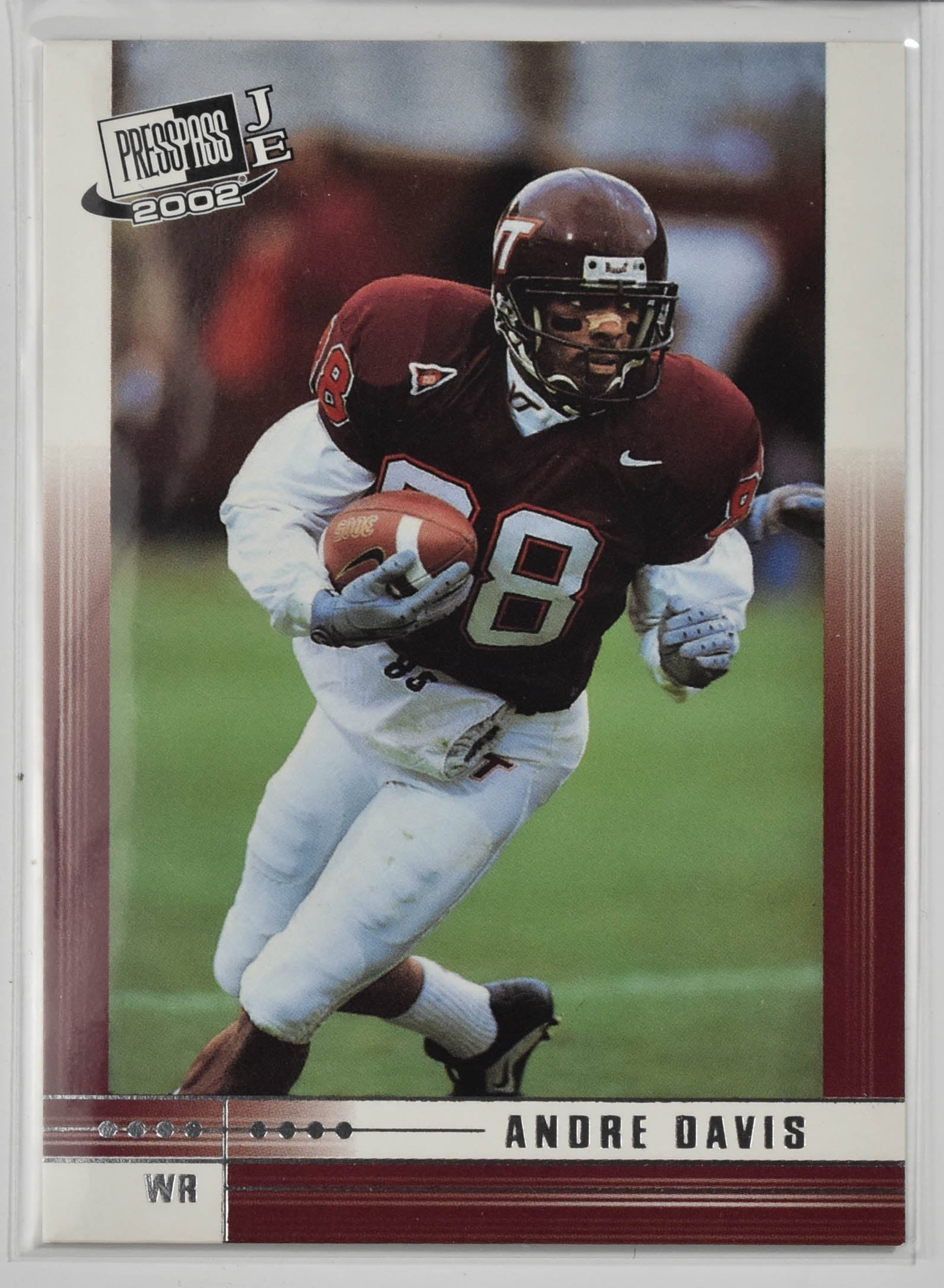 Andre Davis 26 Press Pass 2002 Football Card