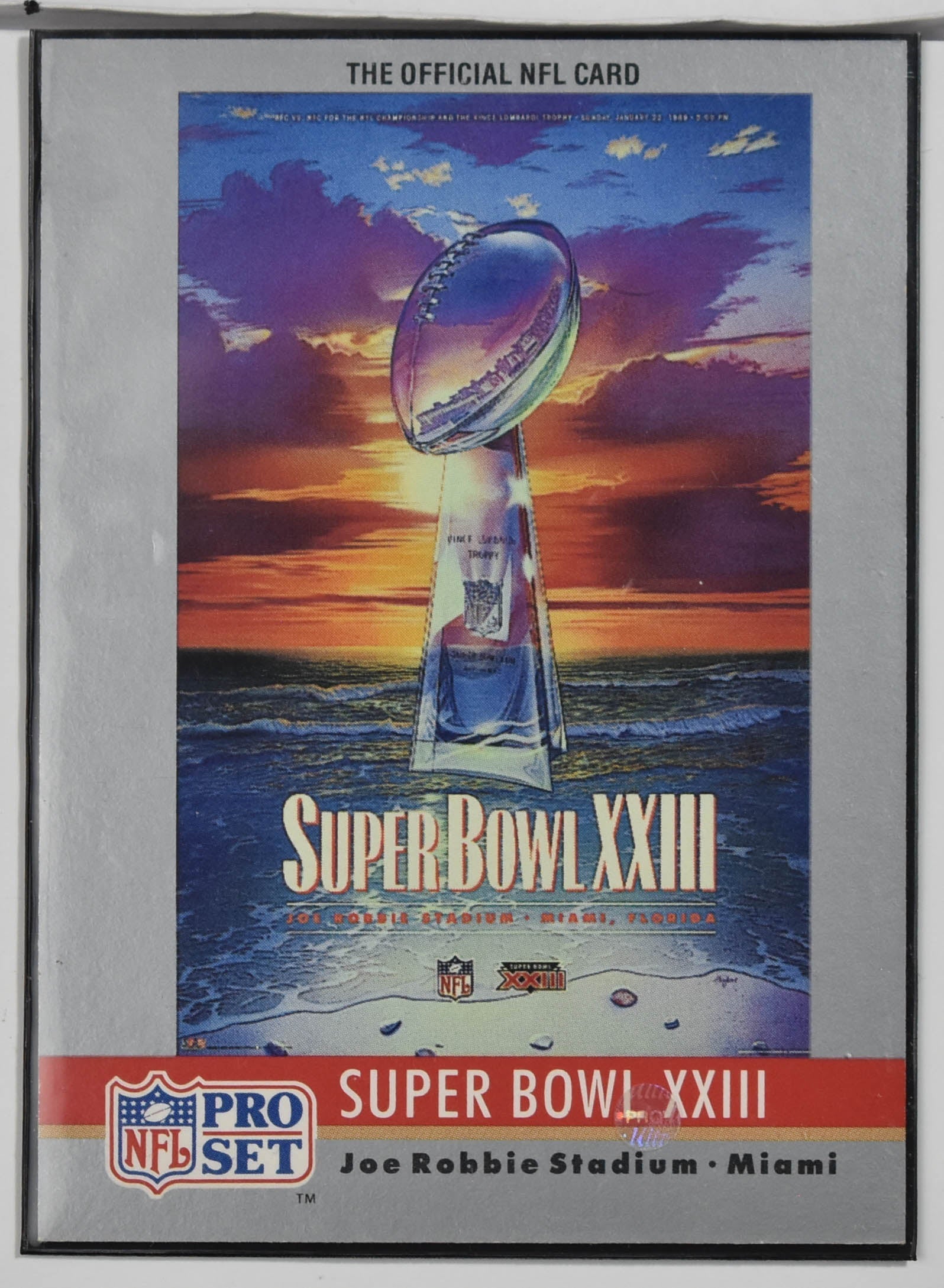 Super Bowl XXIII ProSet Joe Robbie Stadium Miami