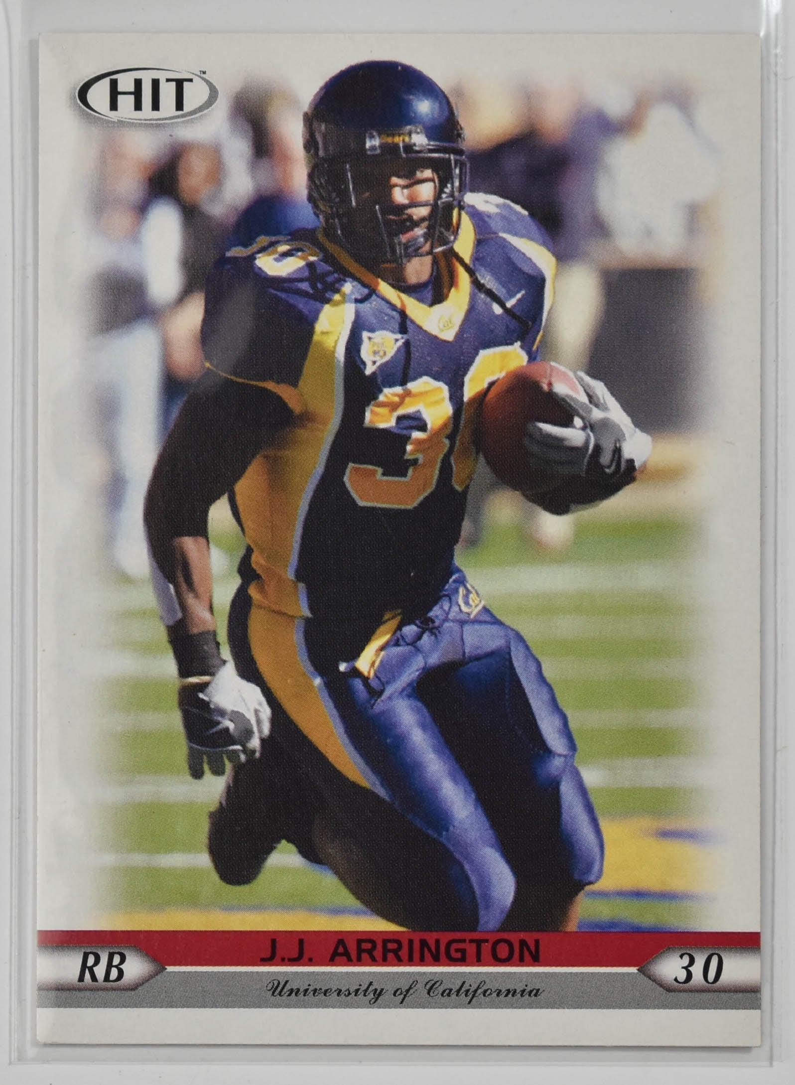 JJ Arrington 30 Sage 2005 Football Card
