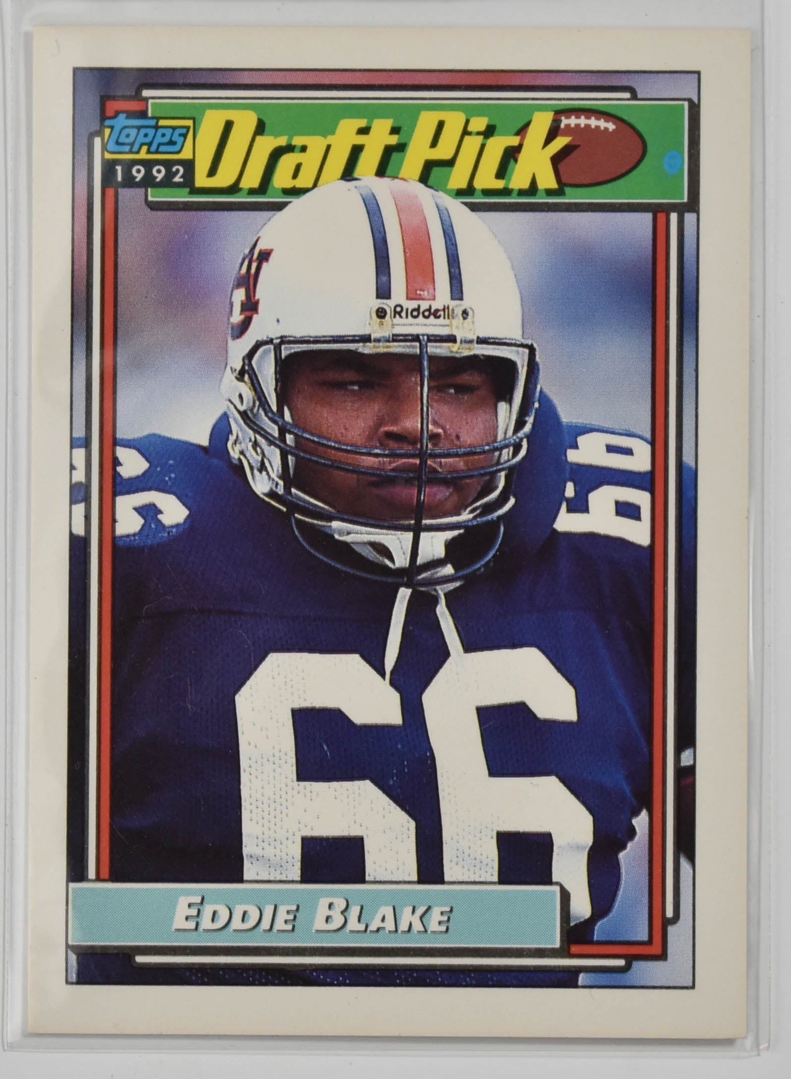 Eddie Blake 224 Topps 1992 Draft Pick Football Card