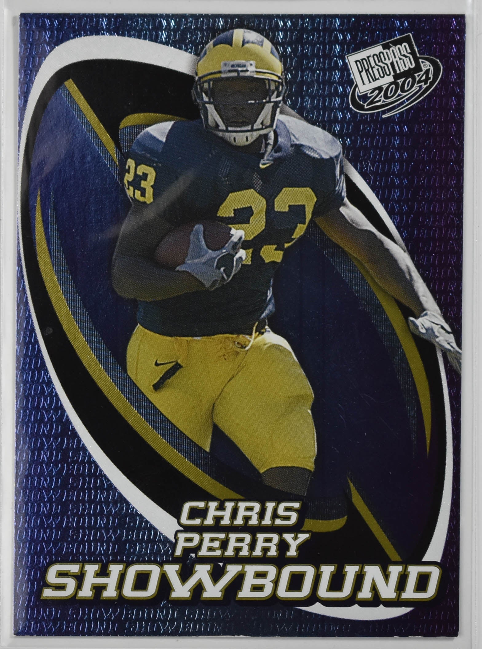 Chris Perry SB 8/9 Press Pass 2004 Football Card Snowbound