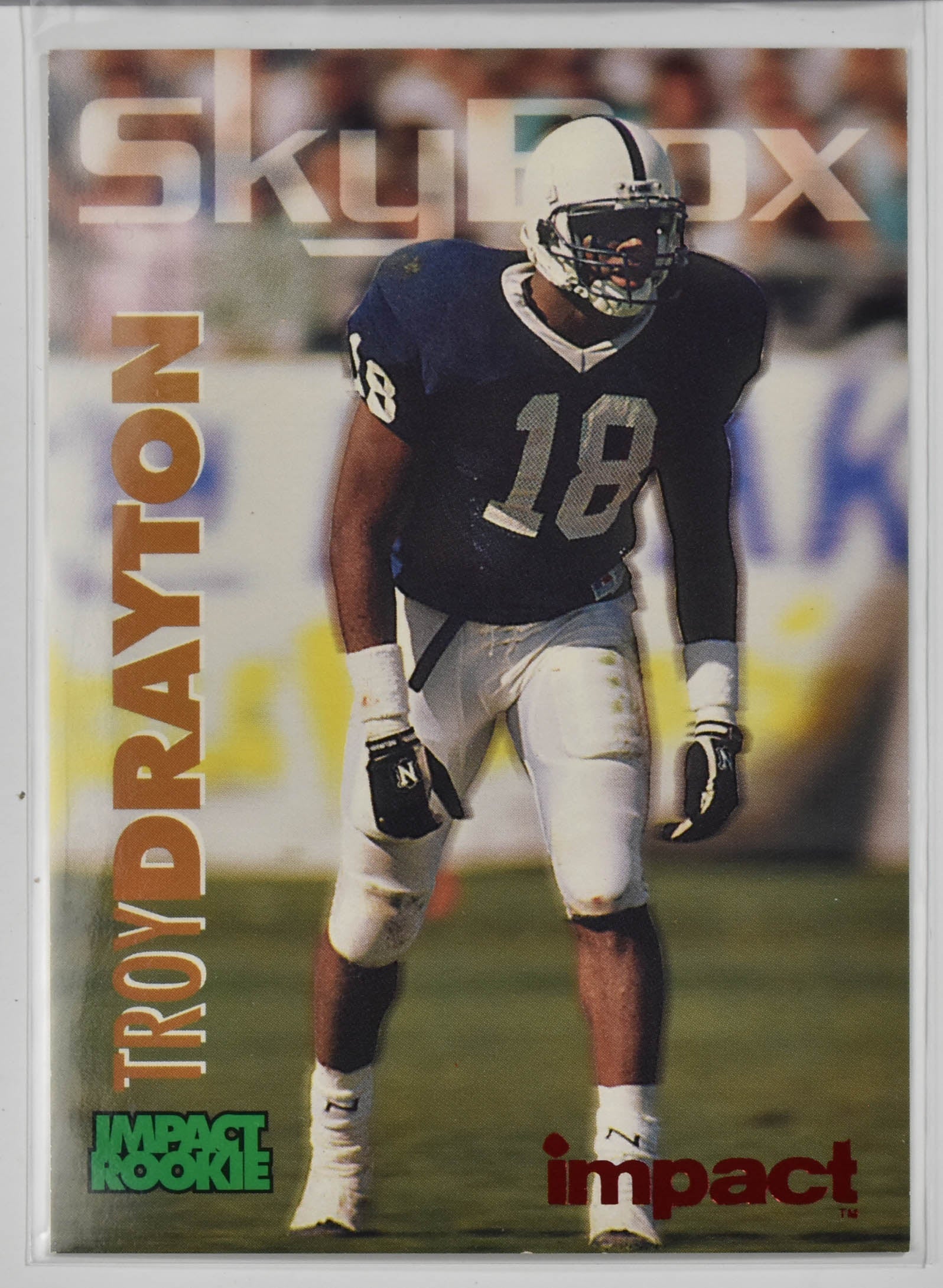 Troy Drayton 397 Skybox 1993 Impact Rookie Football Card