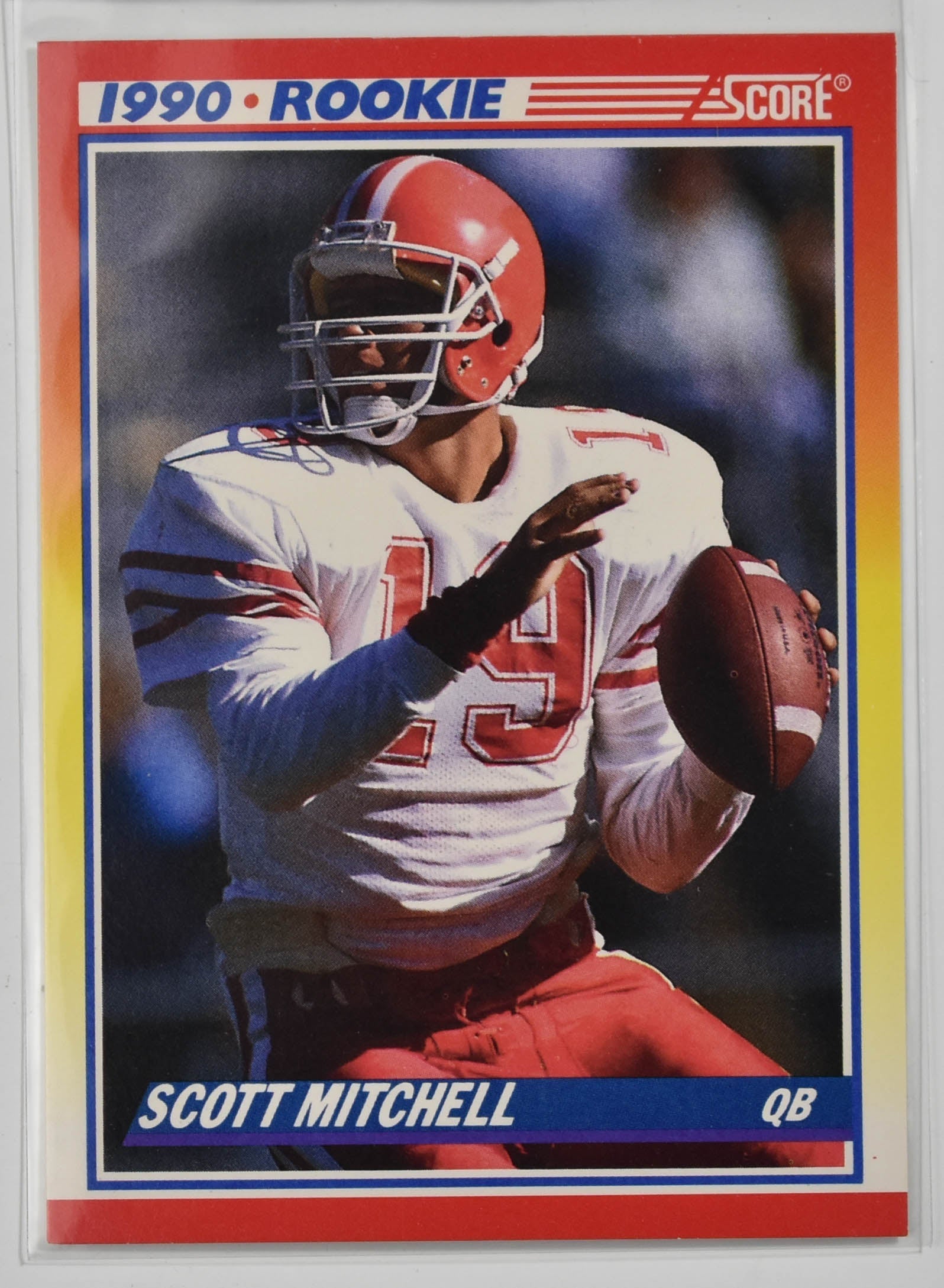 Scott Mitchell 651 Star Rookie Score 1990 Football Card
