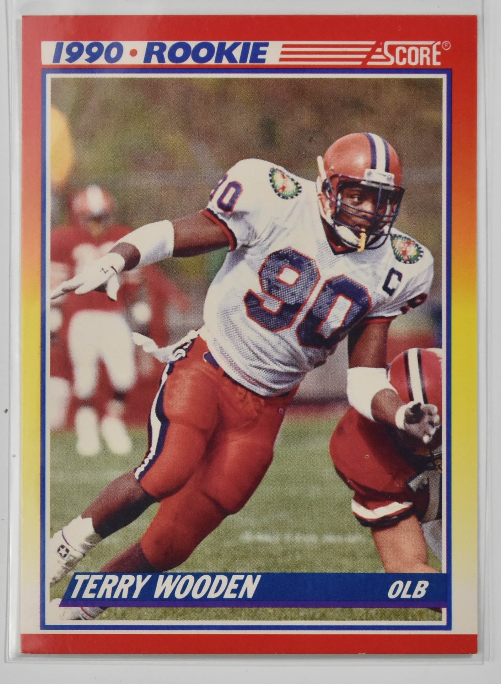 Terry Wooden 632 Star Rookie 1990 Score Football Card
