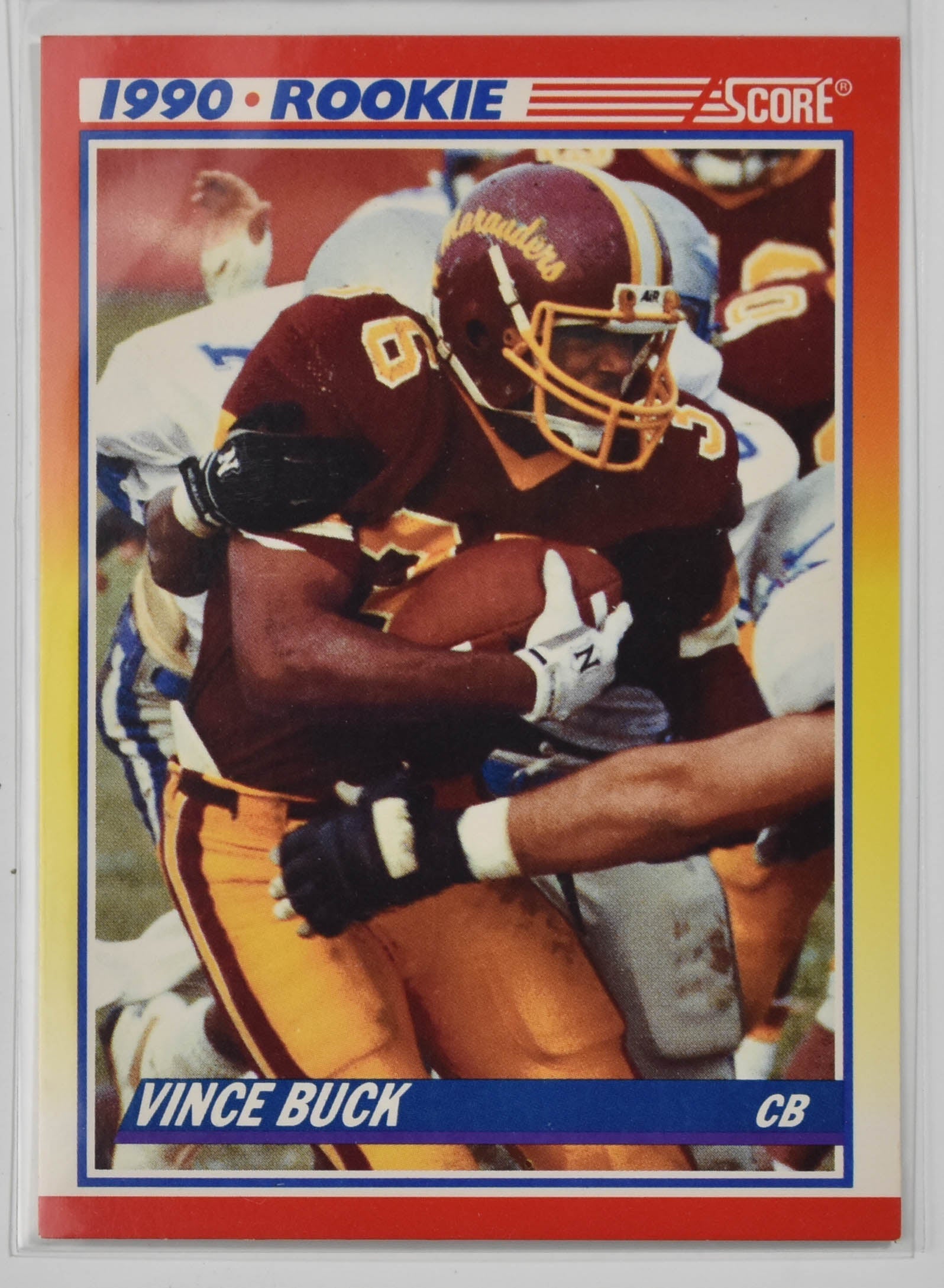 Vince Buck 637 Star Rookie 1990 Score Football Card