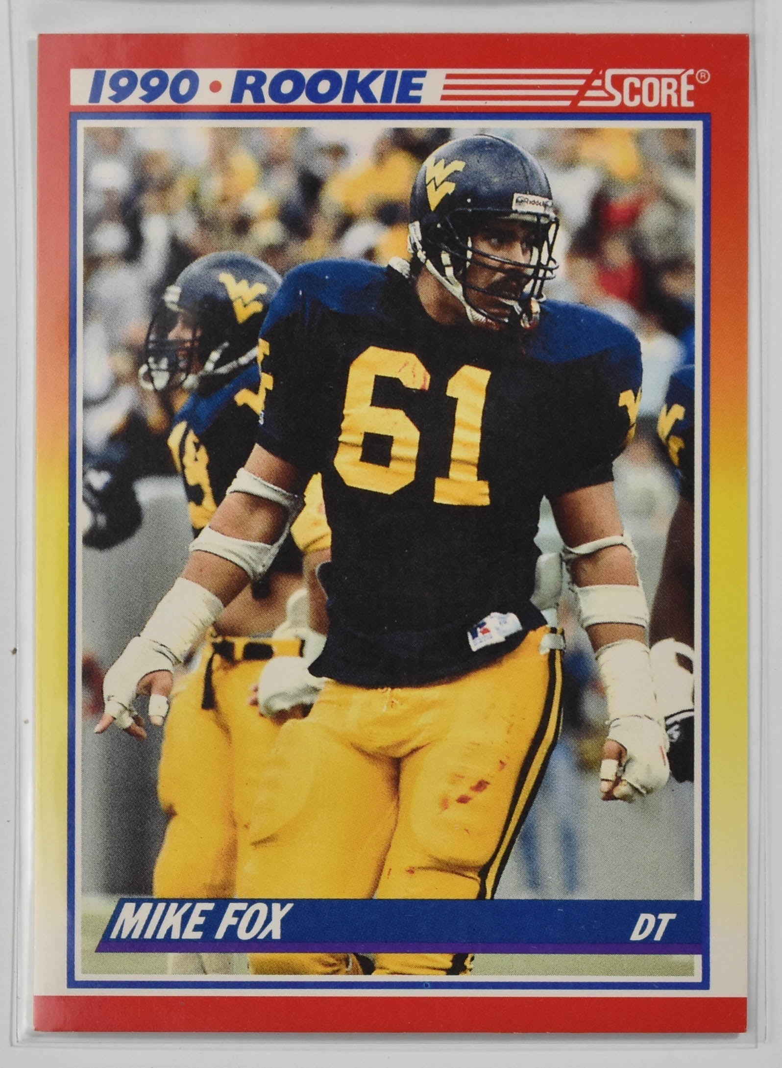 Mike Fox 644 Star Rookie 1990 Score Football Card