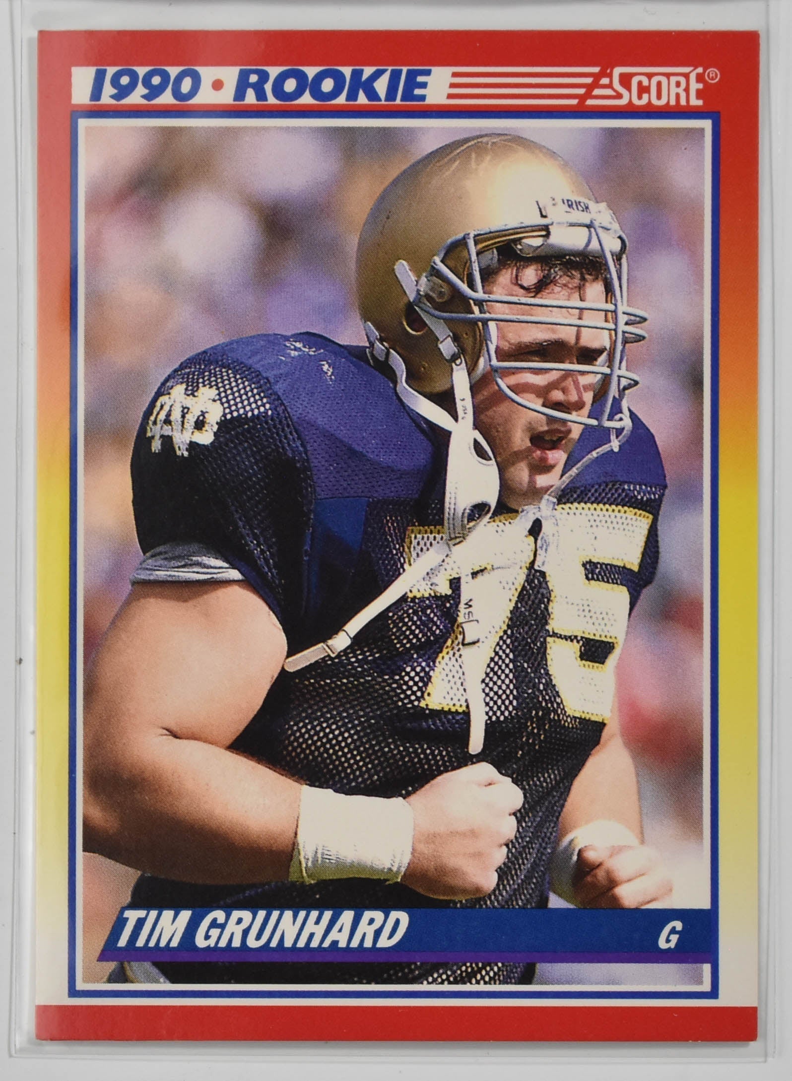 Tim Grunhard 646 Star Rookie 1990 Score Football Card