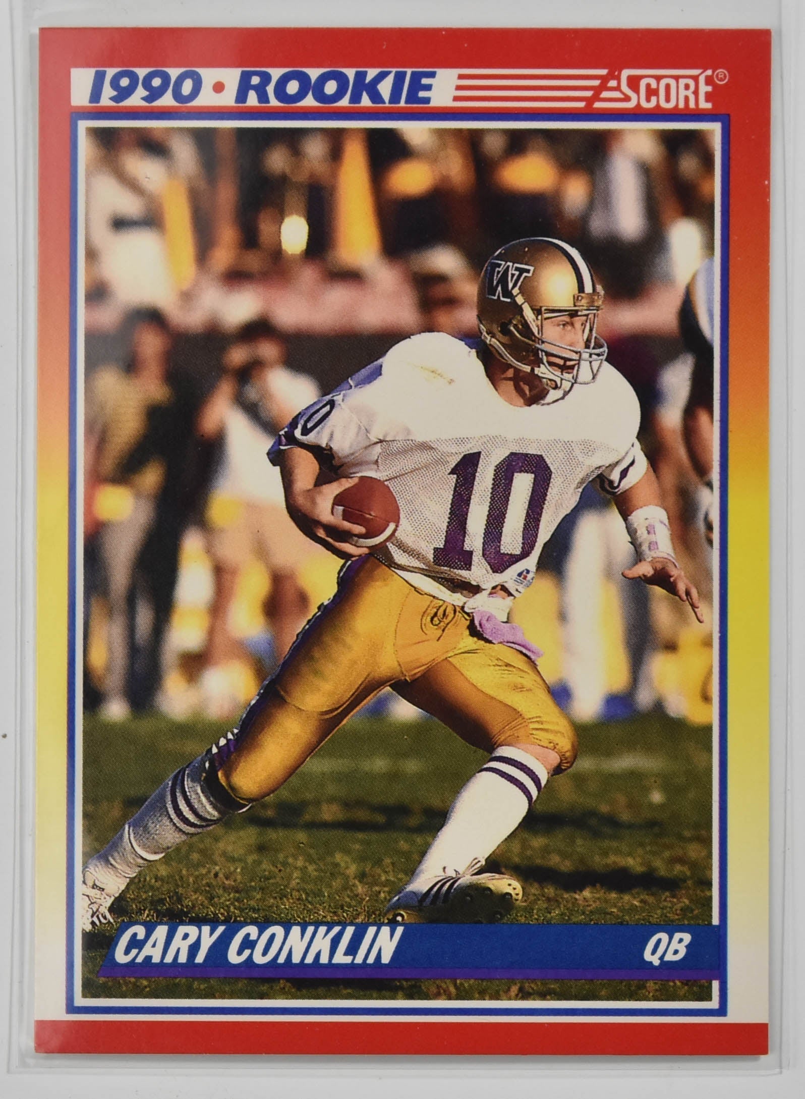 Cary Conklin 645 Score Star Rookie 1990 Football Card