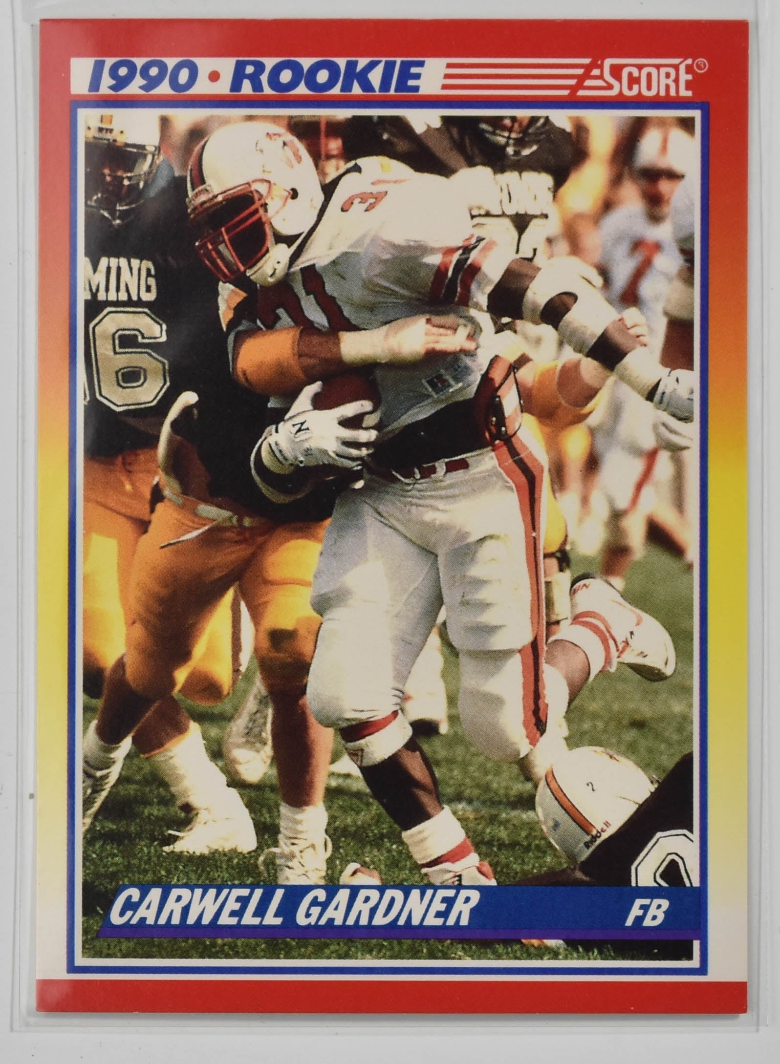 Carwell Gardner 635 Score Star Rookie 1990 Football Card