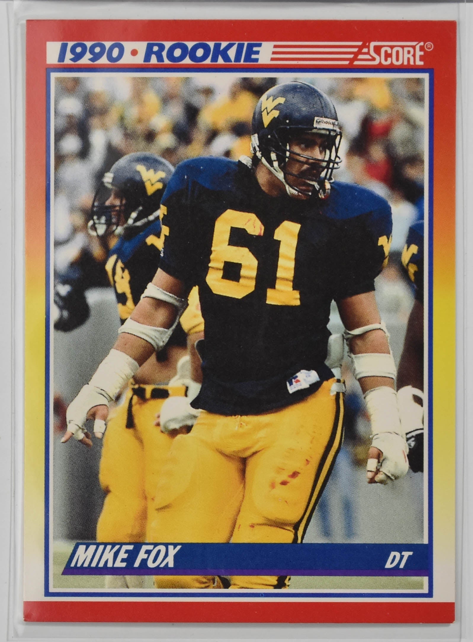 Mike Fox 644 Score Star Rookie 1990 Football Card