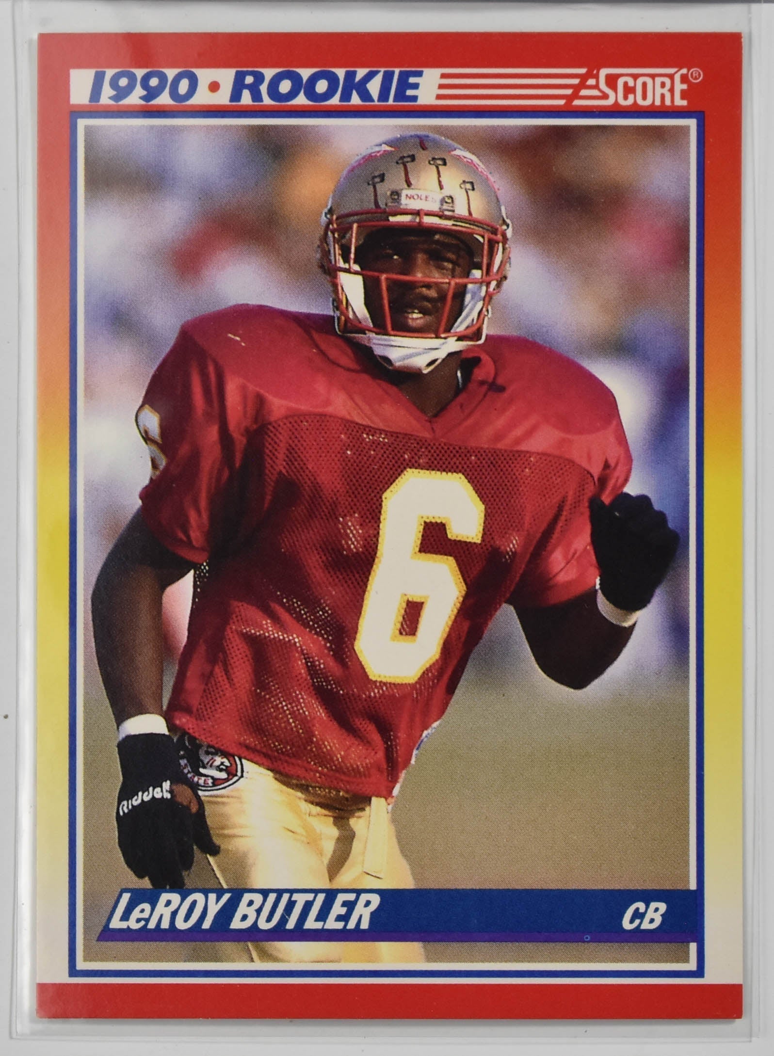 Leroy Butler 619 Score Star Rookie 1990 Football Card