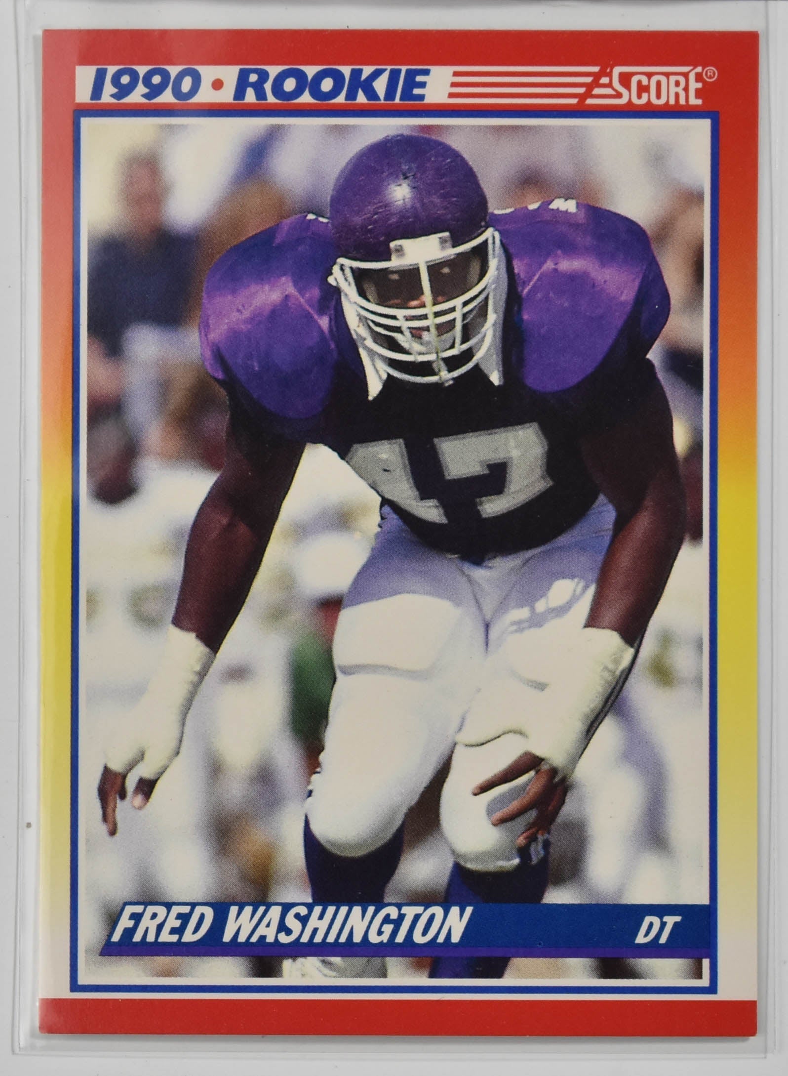 Fred Washington 625 Score Star Rookie 1990