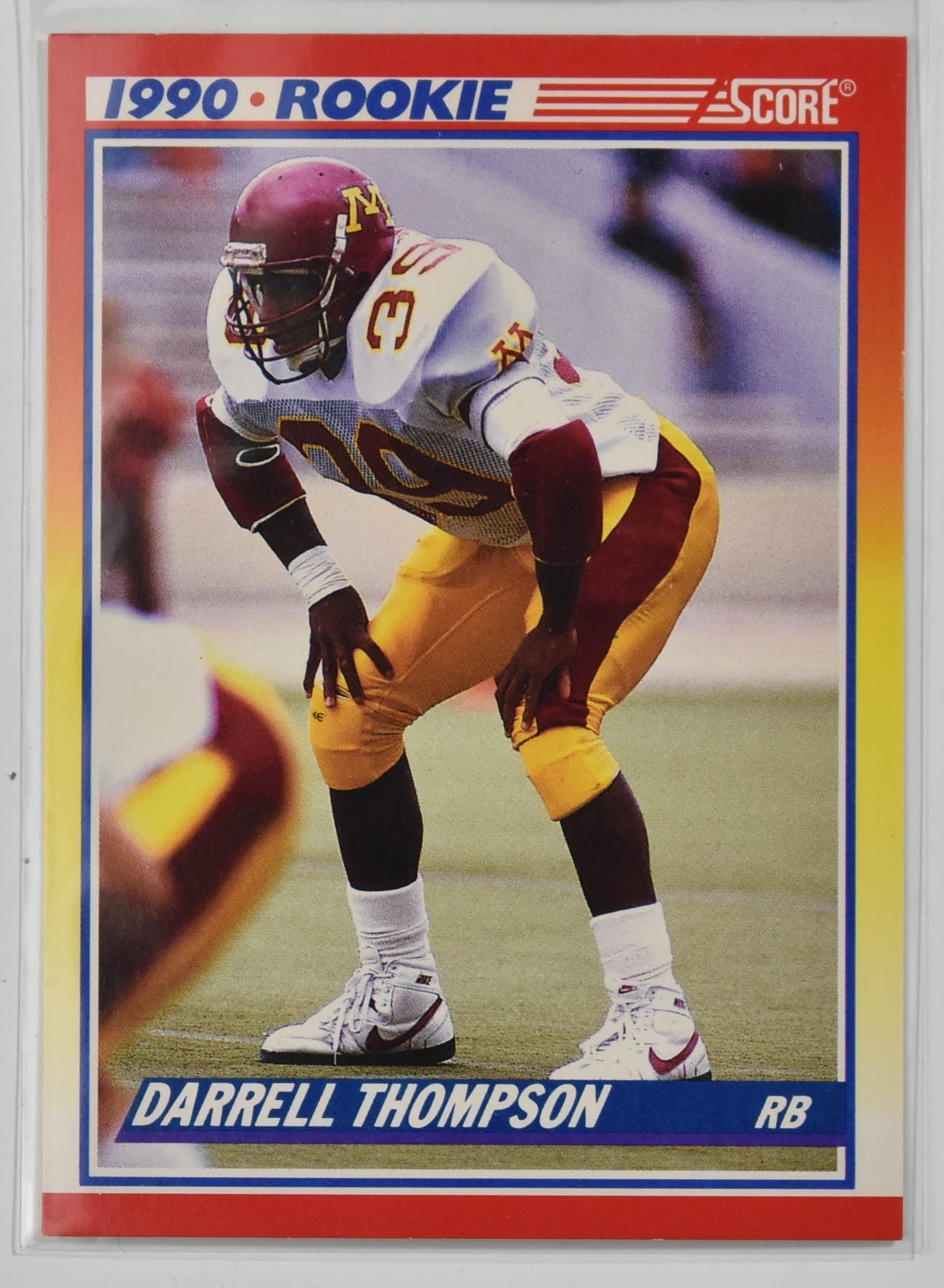 Darrell Thompson 636 Score Football Card Star Rookie 1990