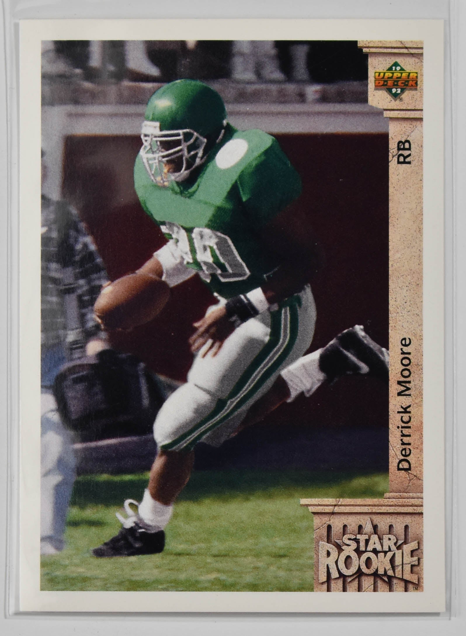 Derrick Moore 17 Upper Deck 1992 Star Rookie