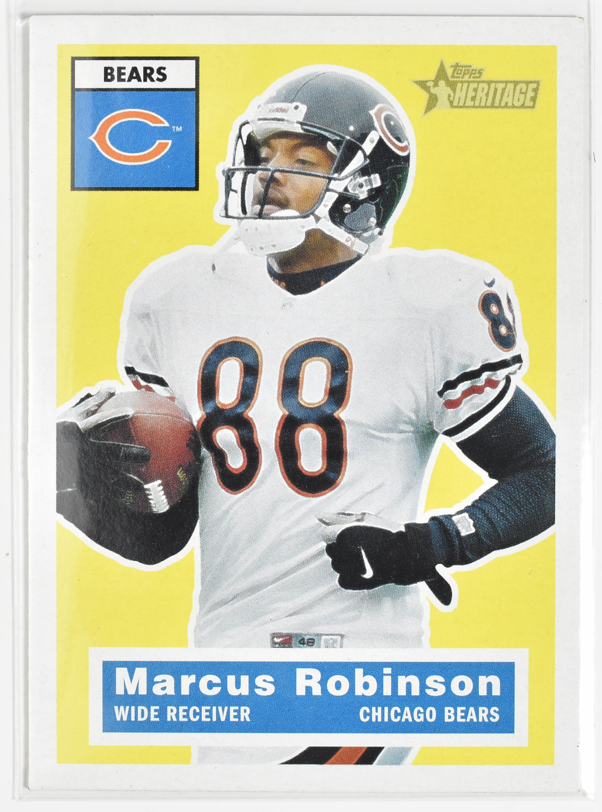 Marcus Robinson 108 Topps Heritage 2001 Chicago Bears