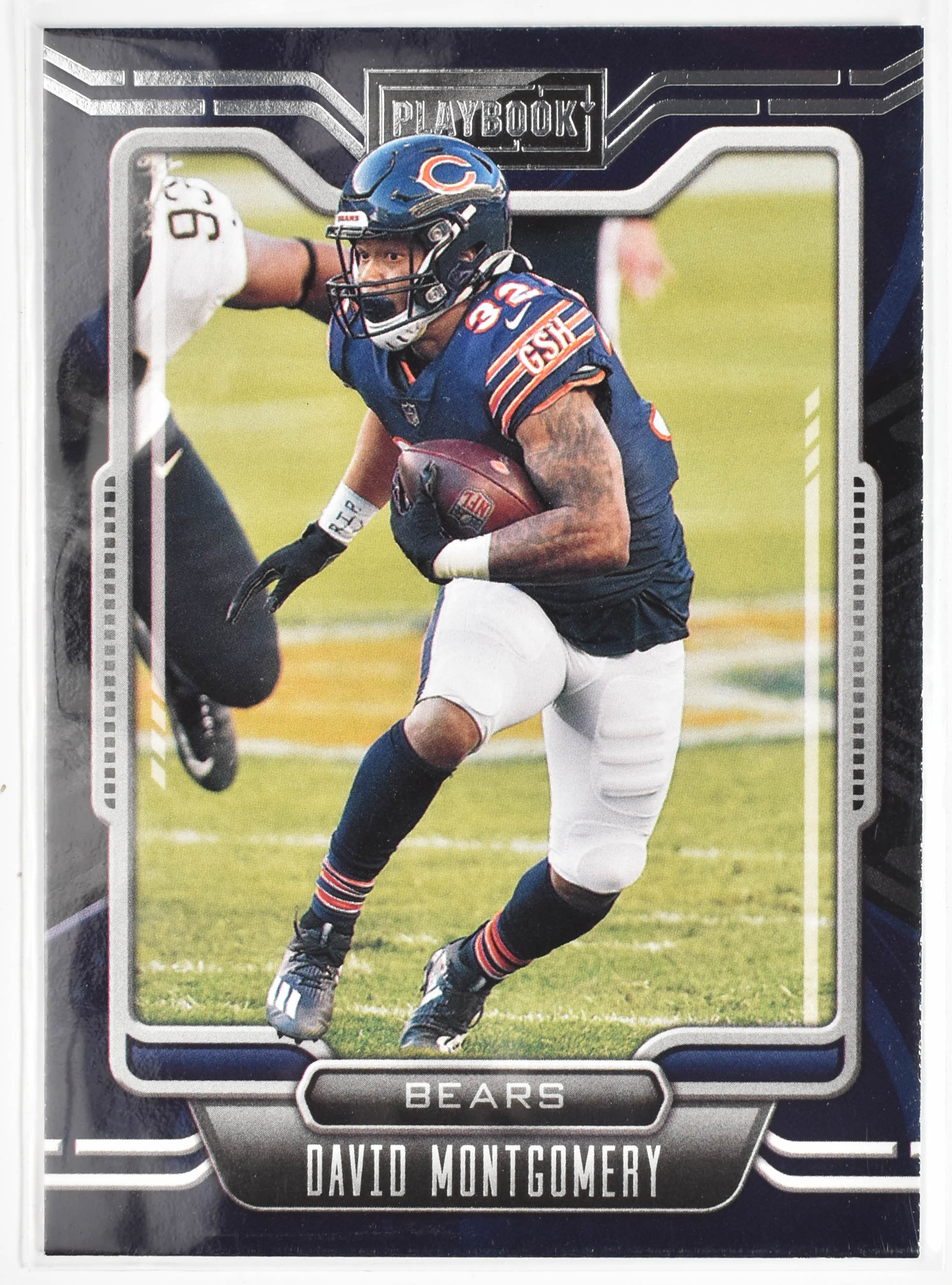 David Montgomery No.17 2021 Panini Playbook Chicago Bears