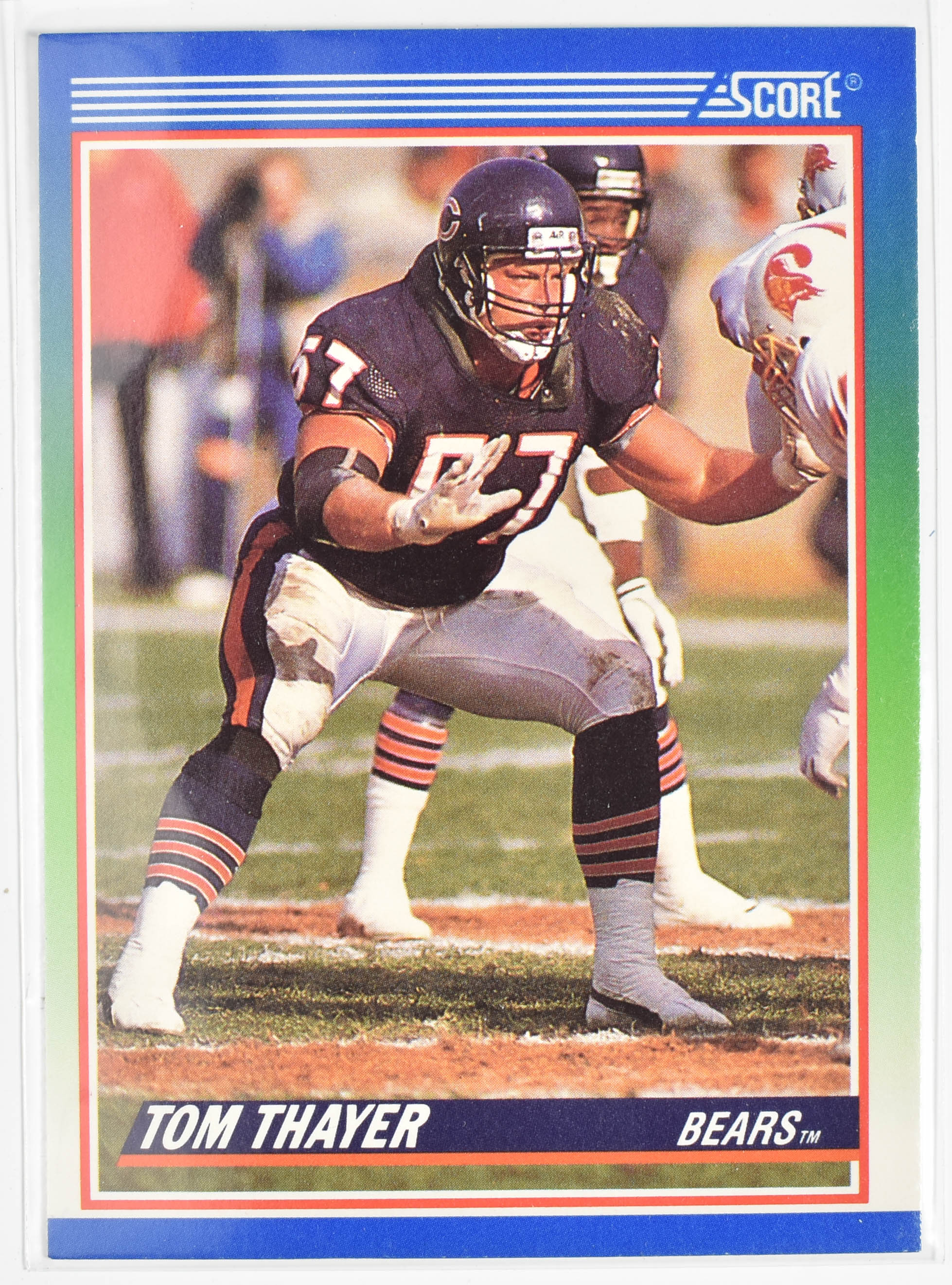 Tom Thayer 382 Score 1990 Chicago Bears