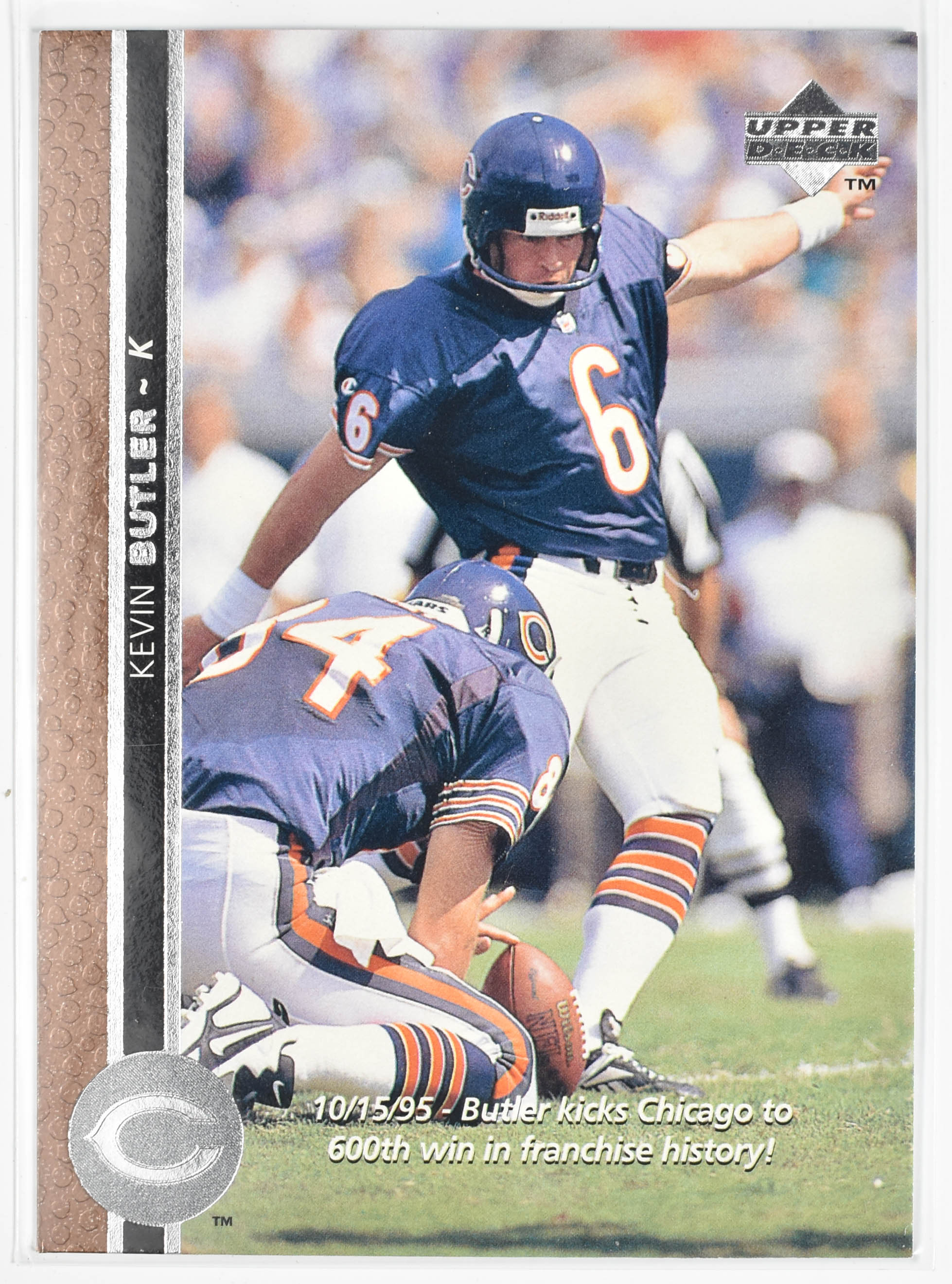 Kevin Butler 274 Upper Deck 1996 Chicago Bears