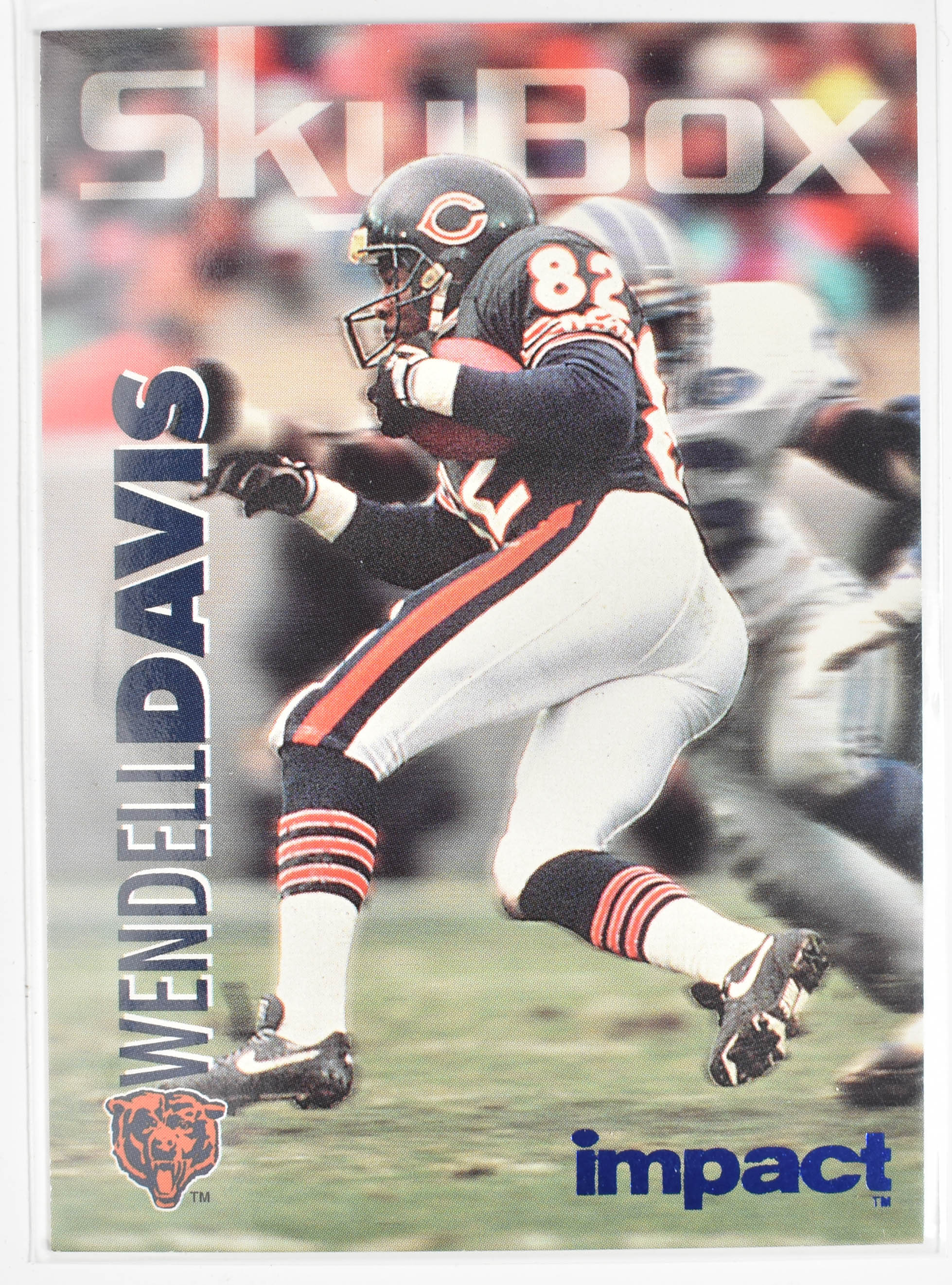 Wendell Davis 35 Sky Box 1993 Chicago Bears