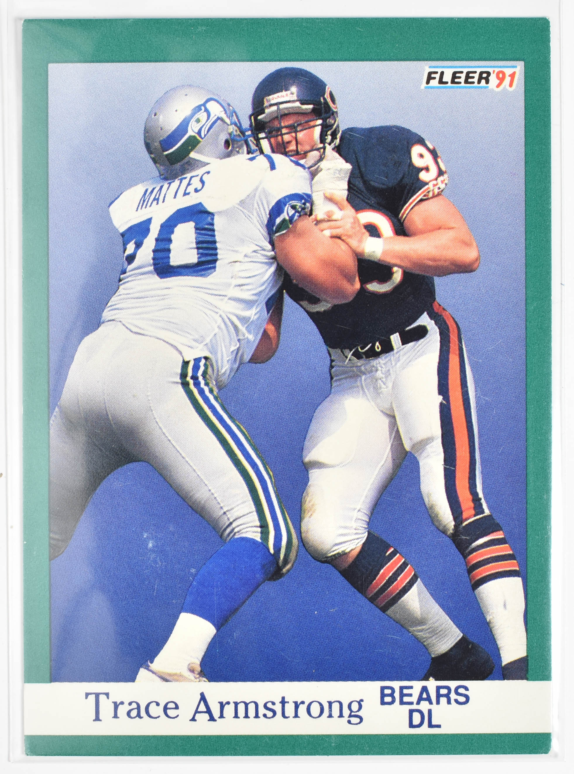 Trace Armstrong 213 Fleer 91 Chicago Bears