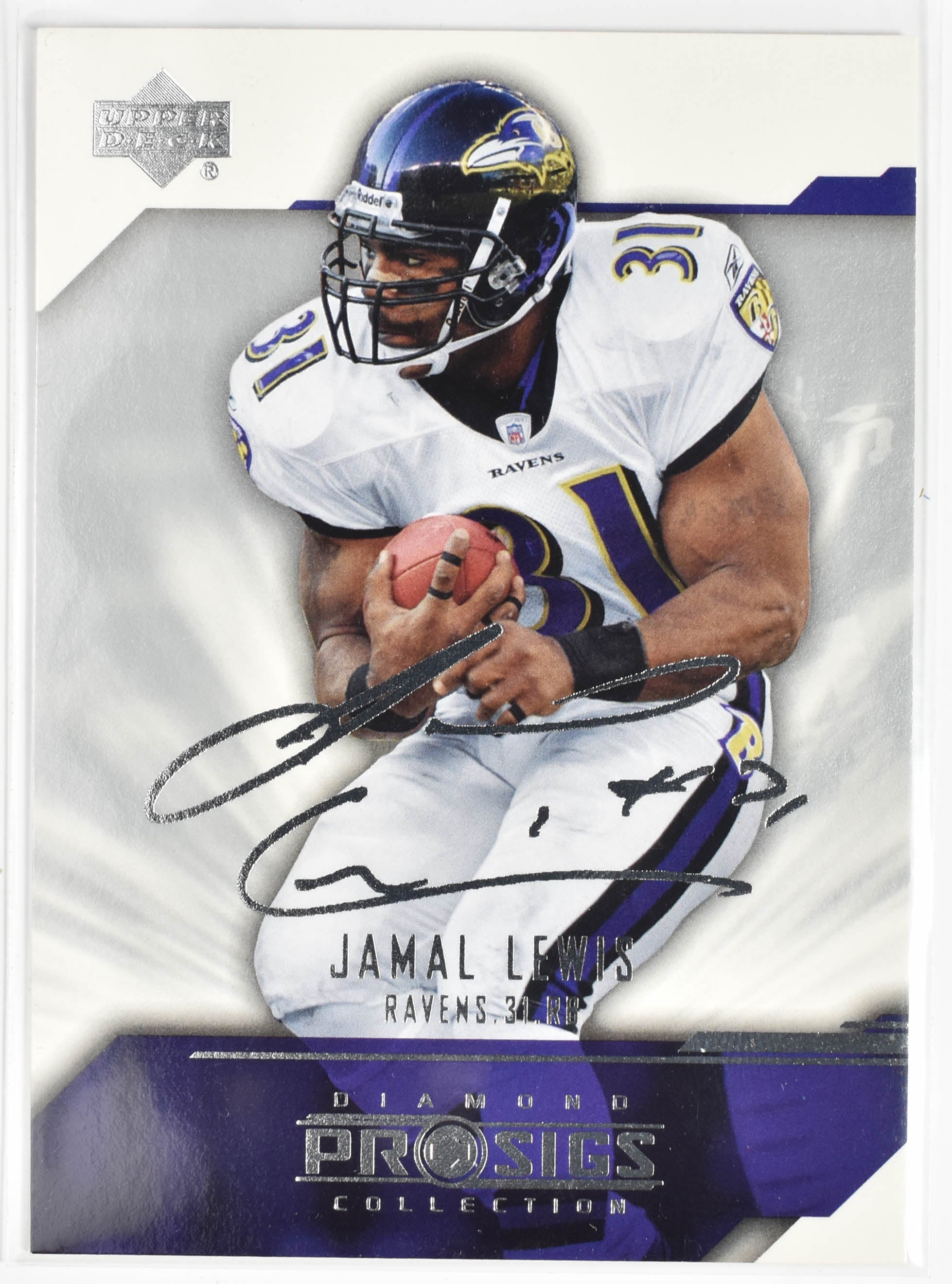 Jamal Lewis 8 Upper Deck 2004 Pro Signs Ravens