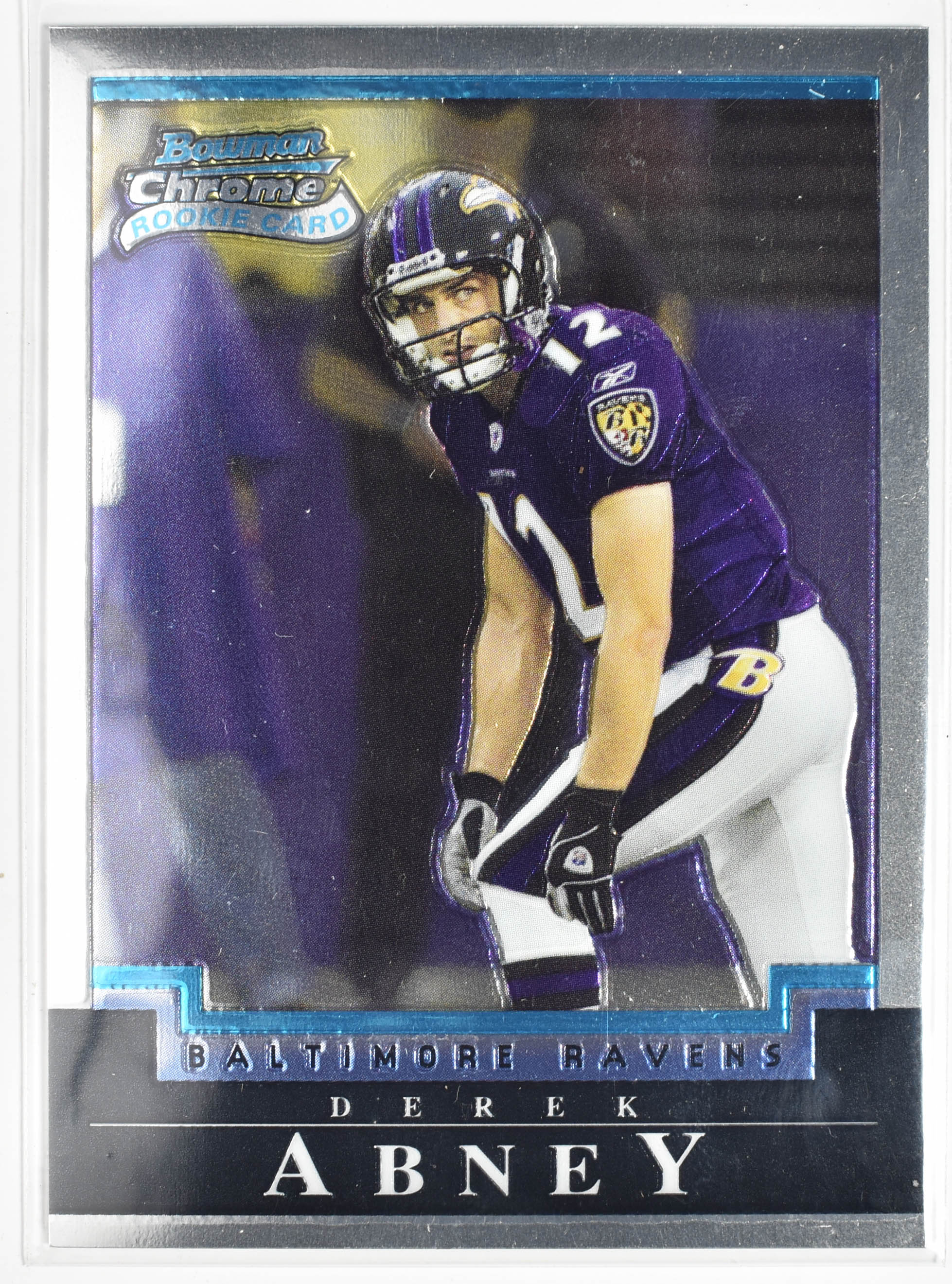 Derek Abney 128 Rookie Bowman Chrome 2004 Topps Ravens