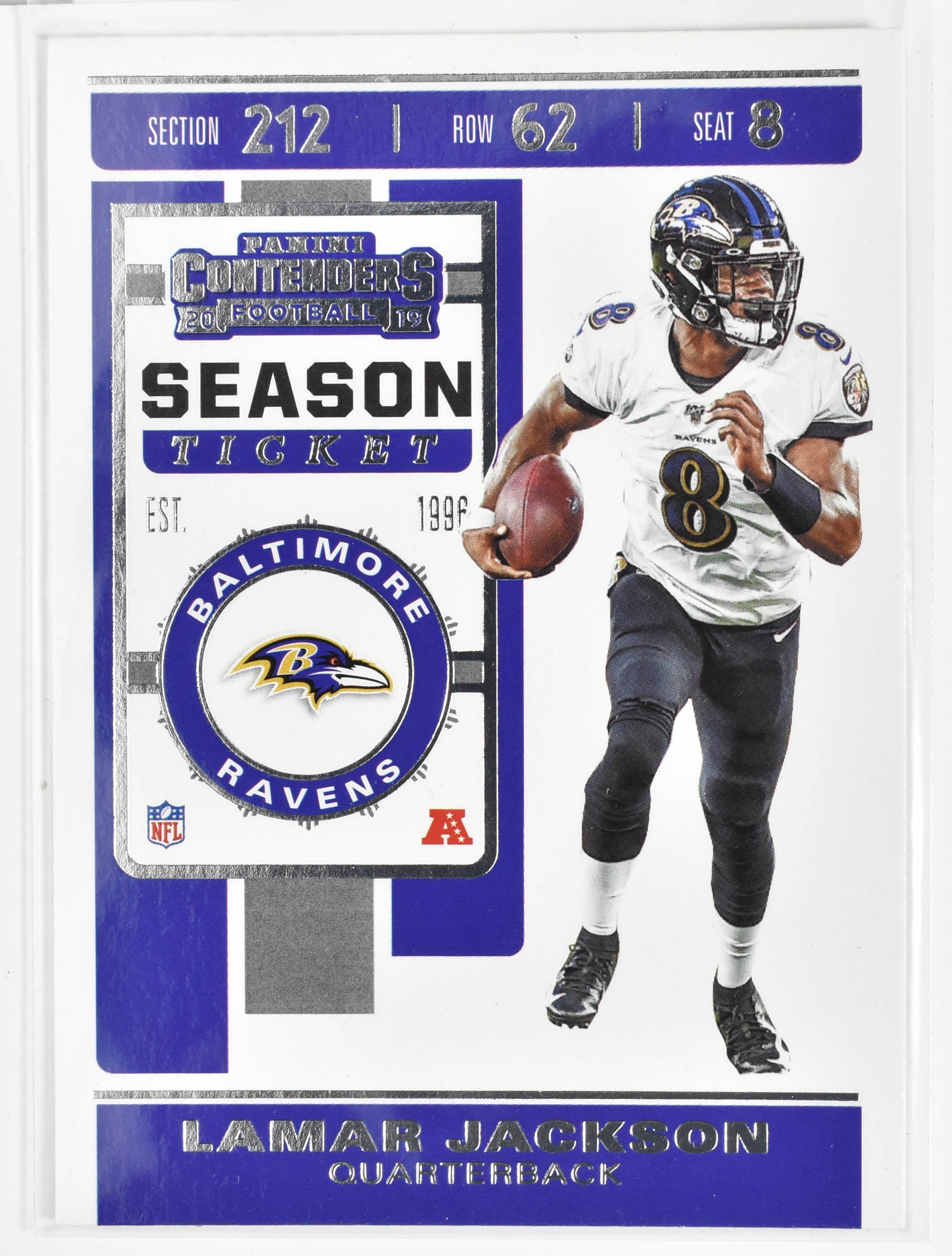 Lamar Jackson 15 Panini 2019 Contenders Football Ravens