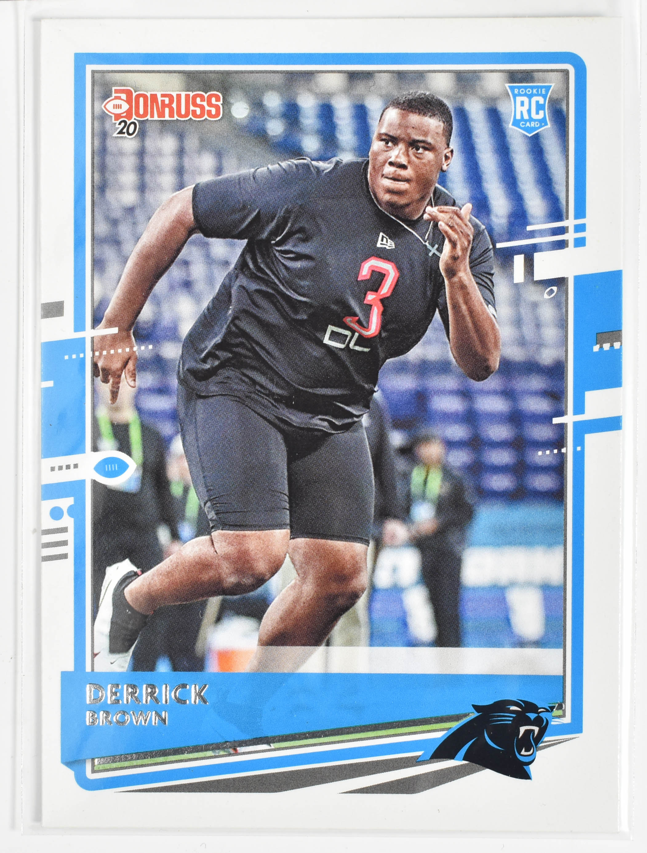 Derrick Brown 264 Rookie Donruss Football 2020 Panthers