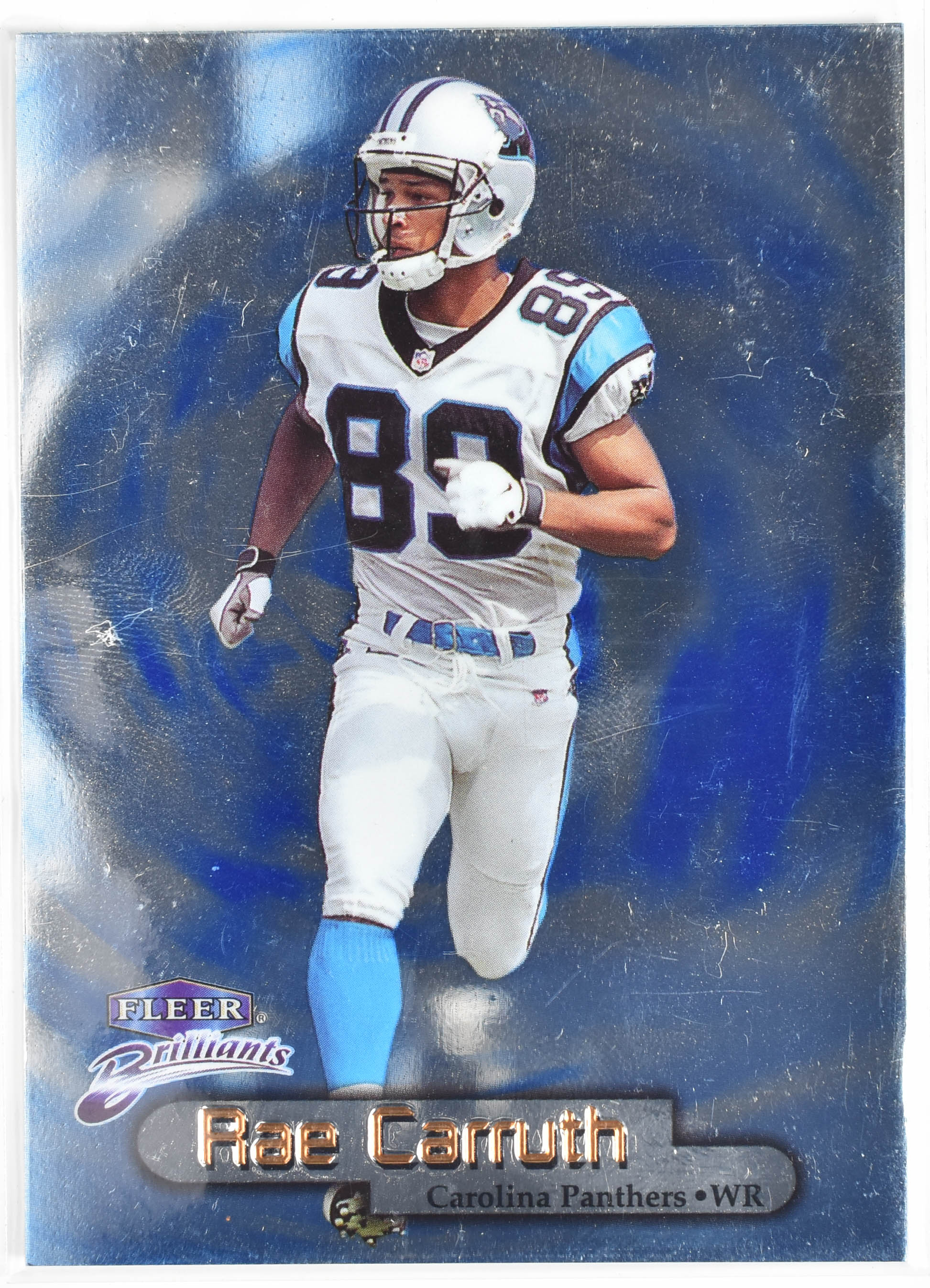 Rae Carruth 11B Fleer 1998 Panthers Fleer Brilliants