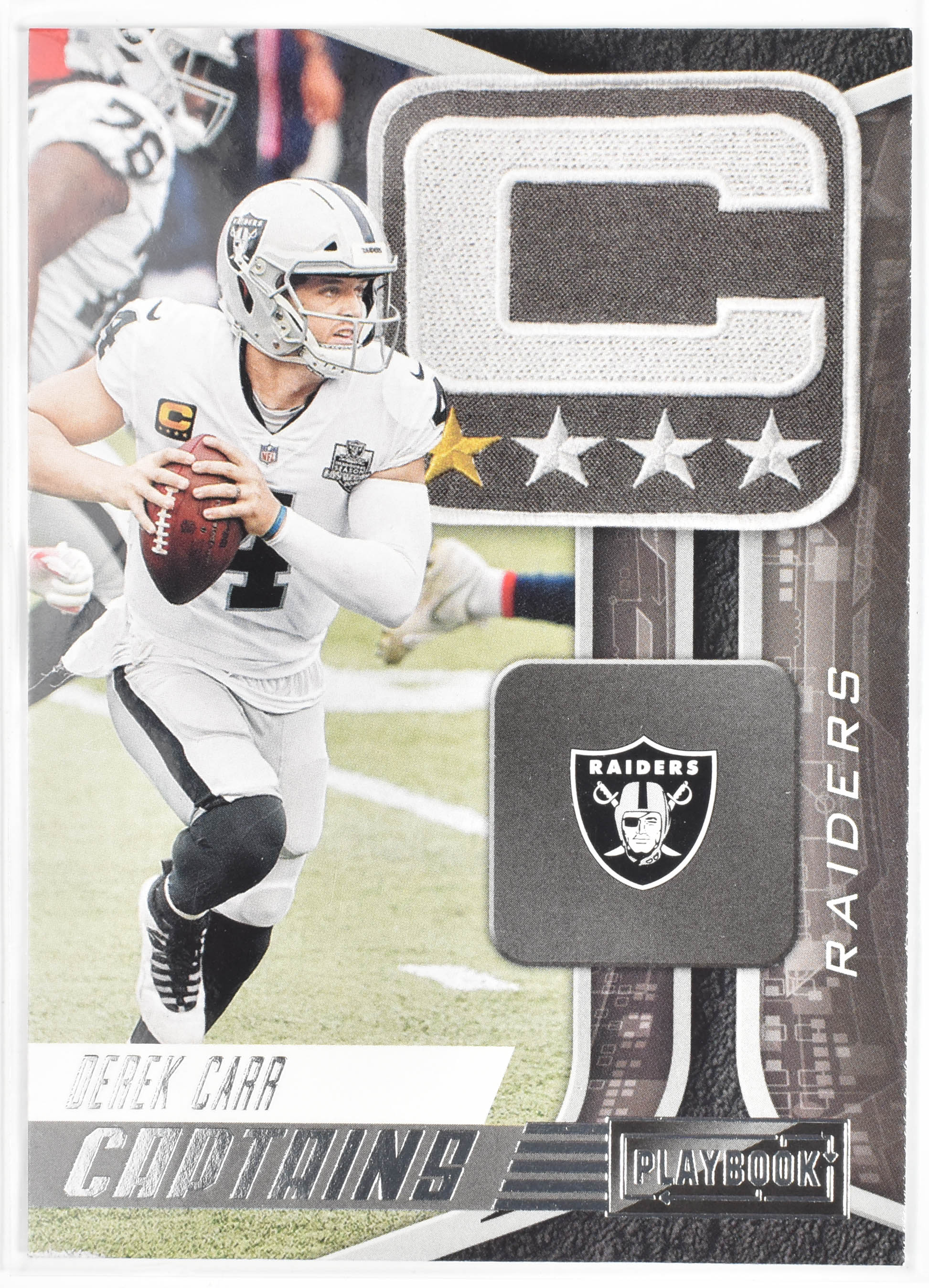 Derek Carr CAP DCA 2021 Panini Playbook Football Raiders