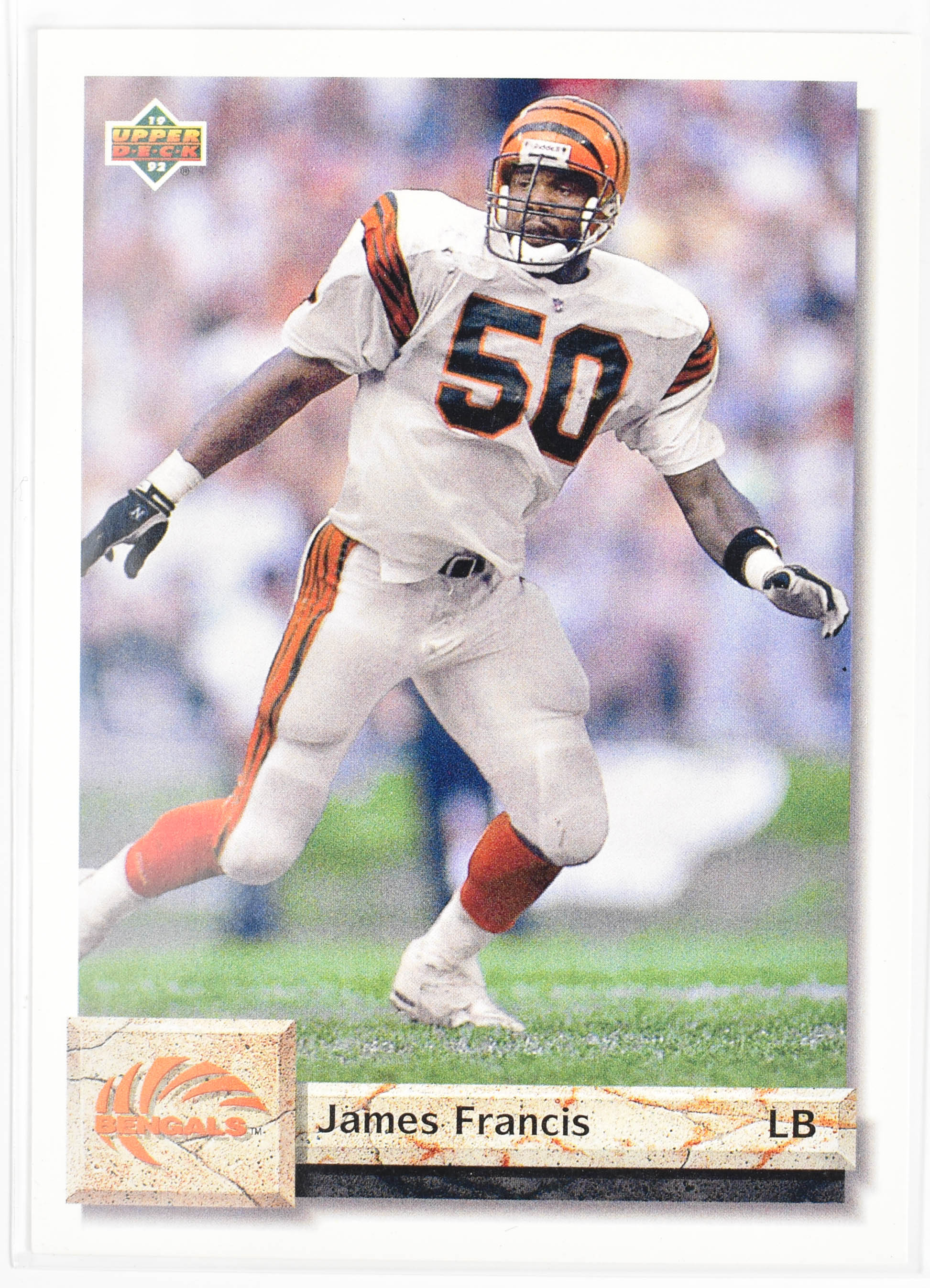 James Francis 221 Upper Deck 1992 Bengals
