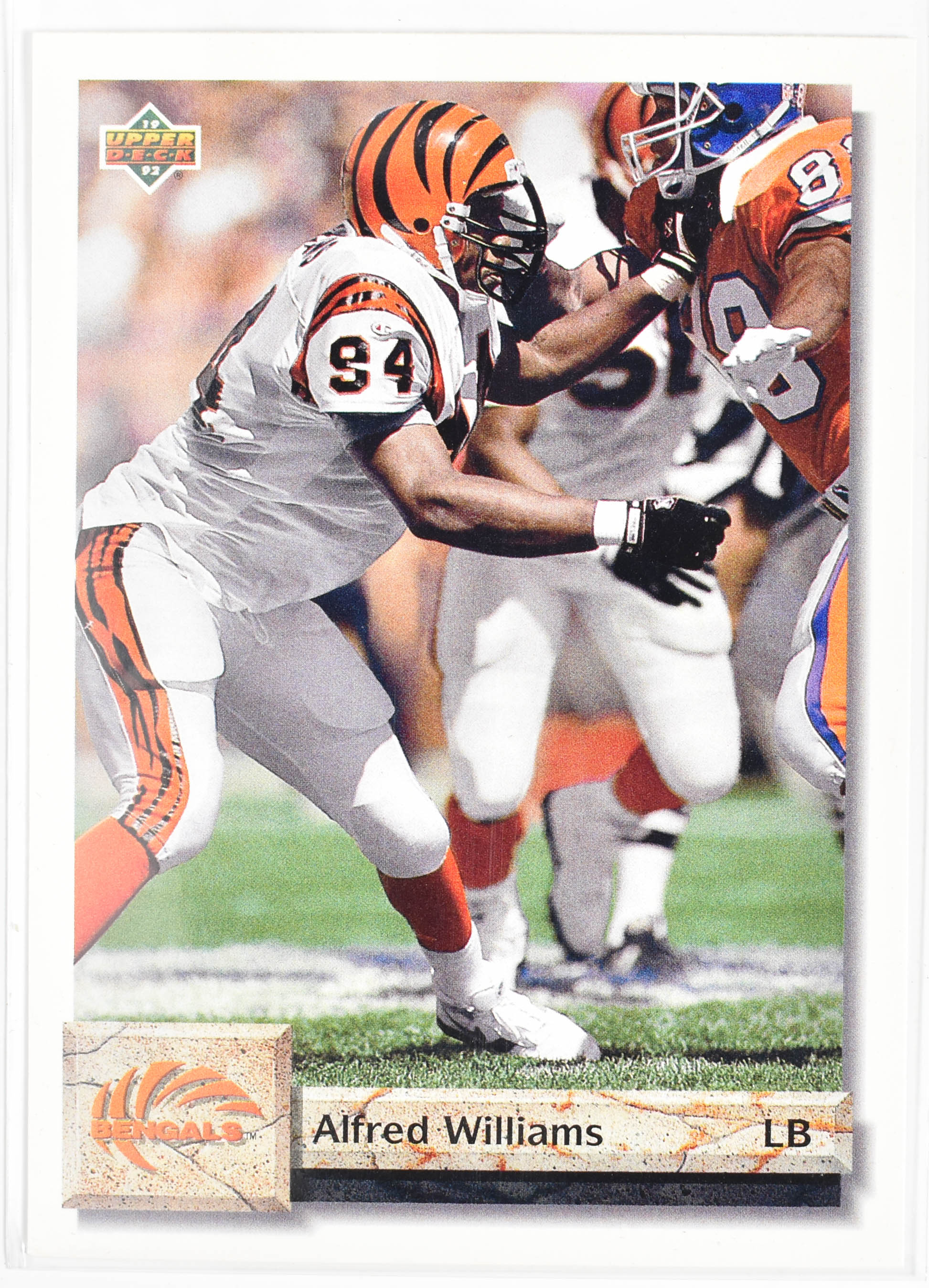 Alfred Williams 60 Upper Deck 1992 Bengals Cincinnati Bengals