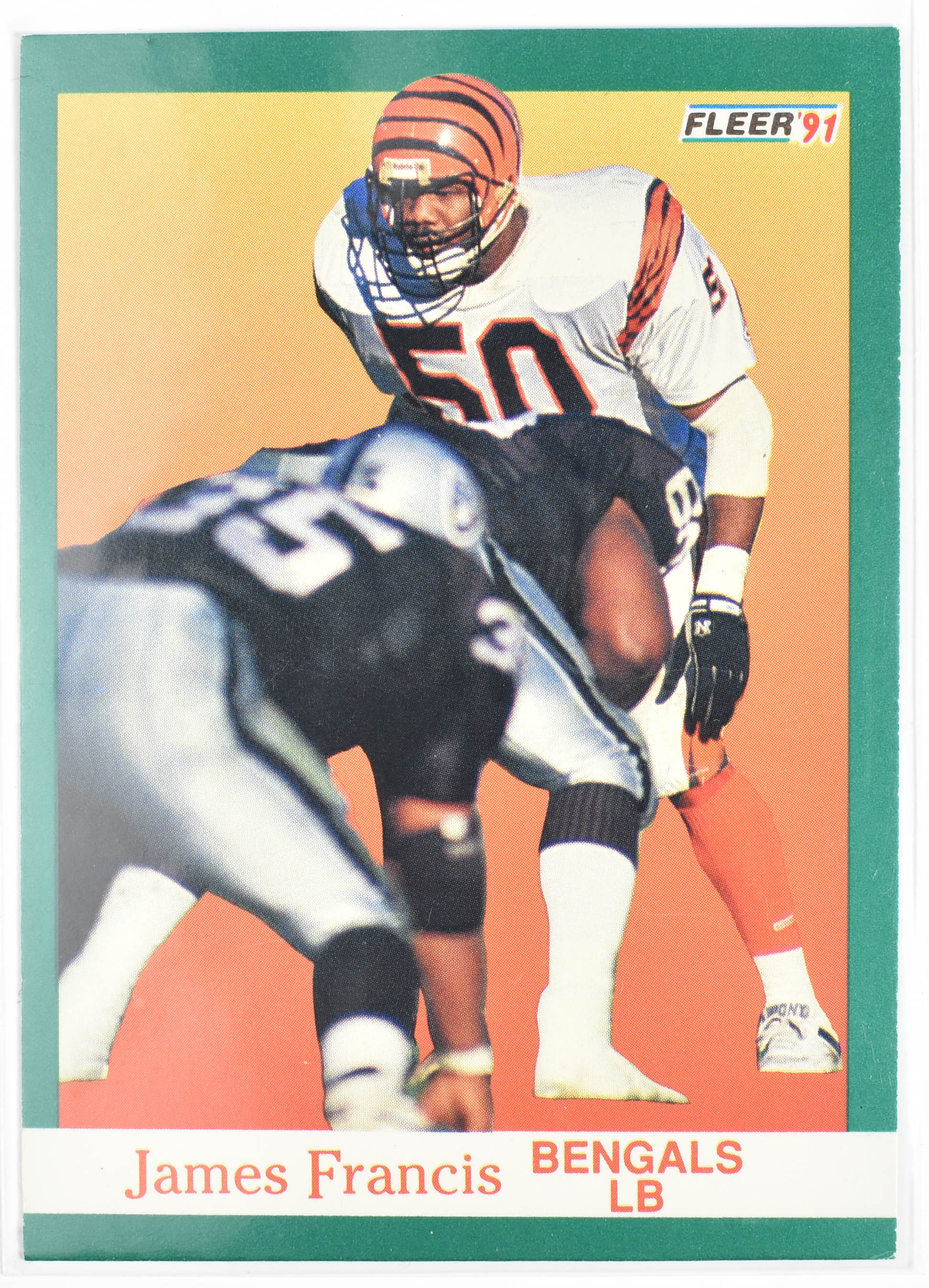James Francis 20 Fleer 1991 Cincinnati Bengals