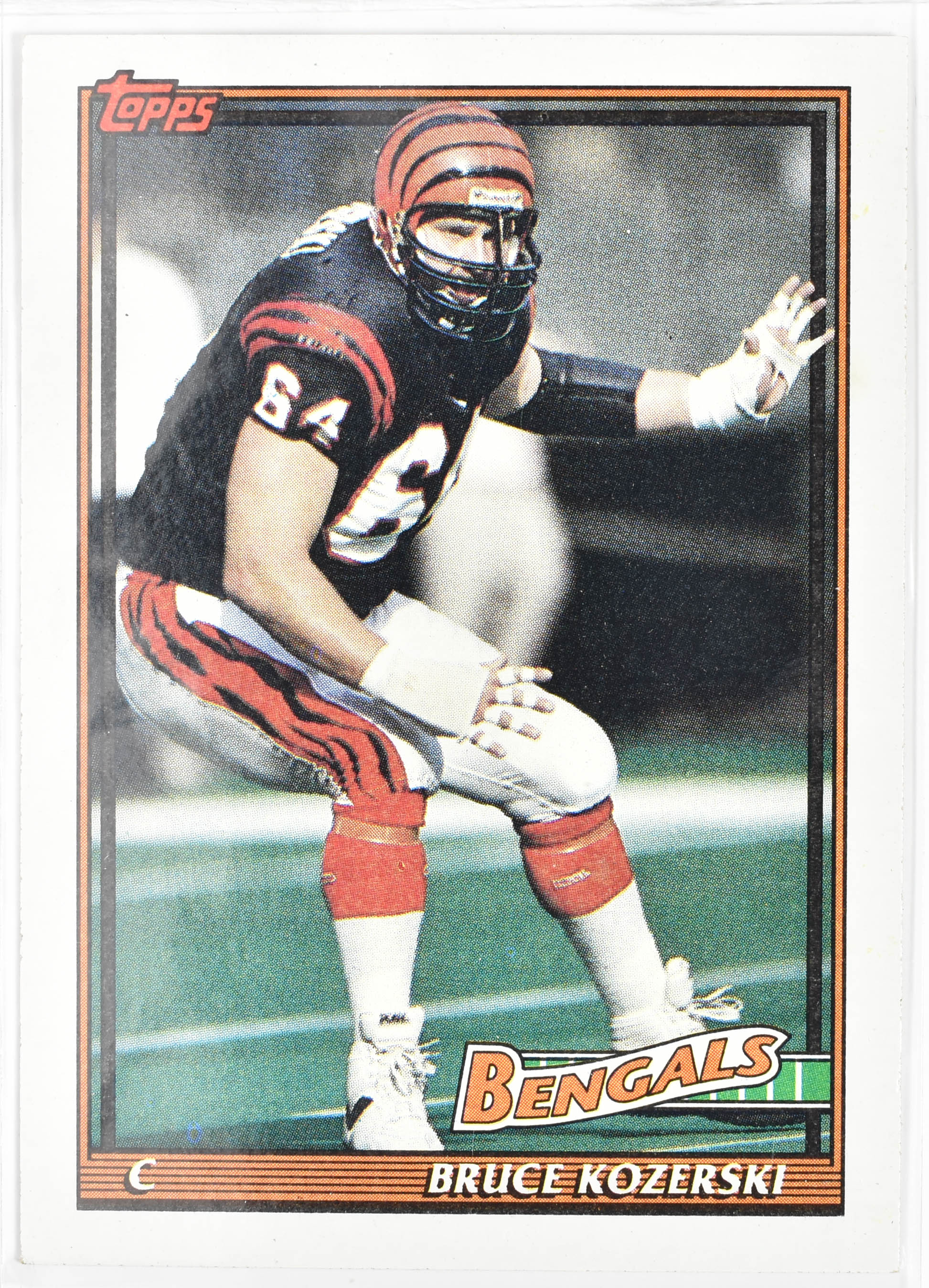 Bruce Kozerski 262 Topps 1991 Cincinnati Bengals