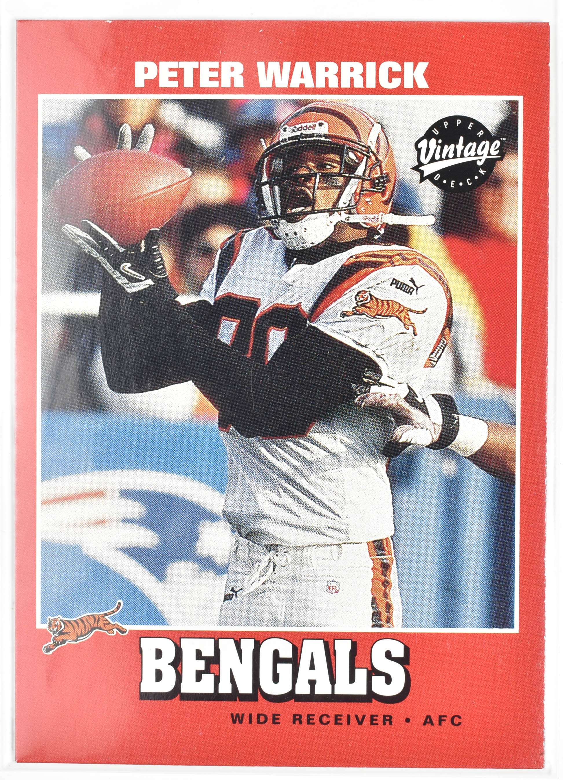 Peter Warrick 33 Upper Deck Vintage 2001 Cincinnati Bengals