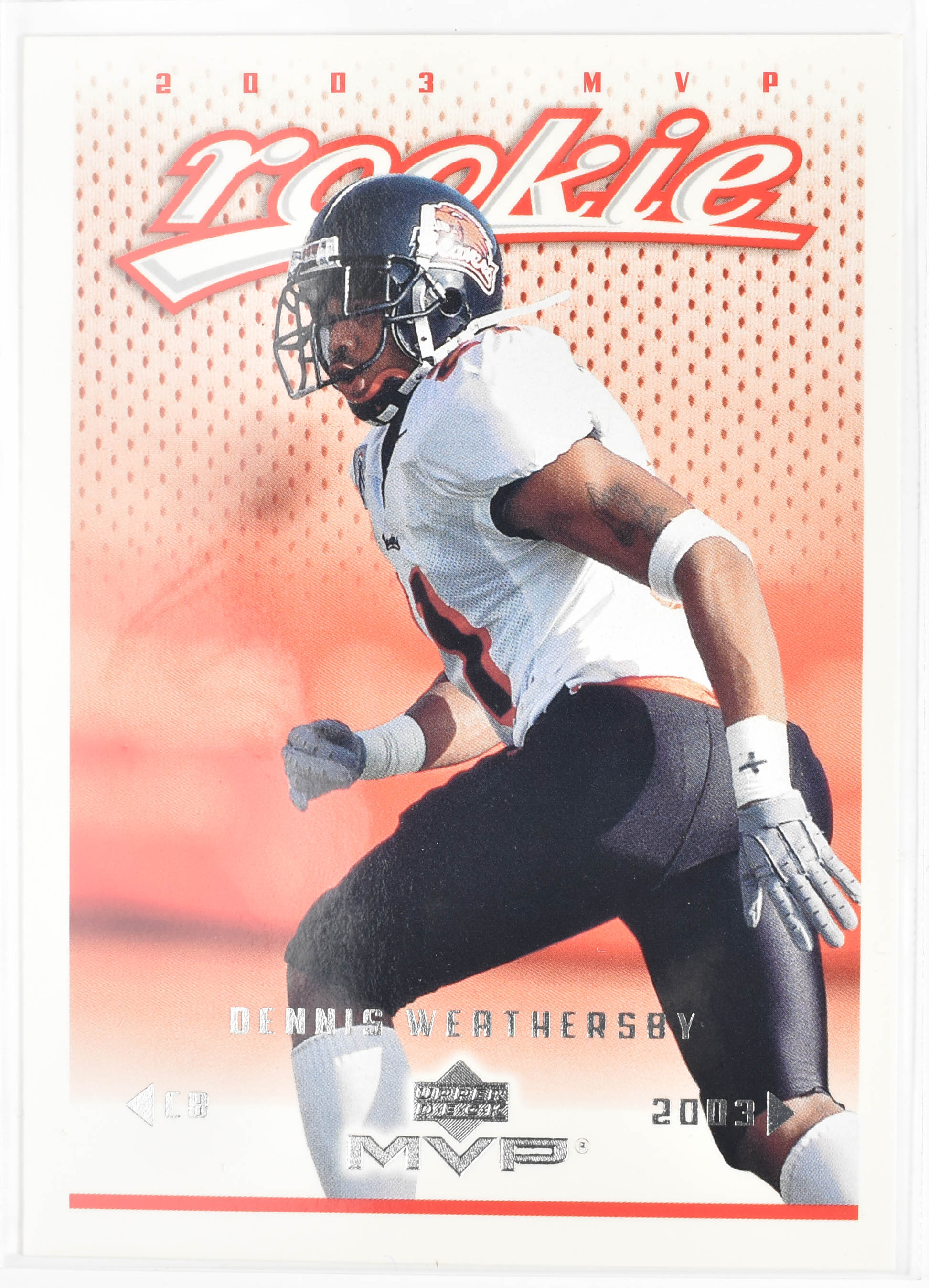 Dennis Weathersby 430 Upper Deck 2003 Rookie Cincinnati Bengals