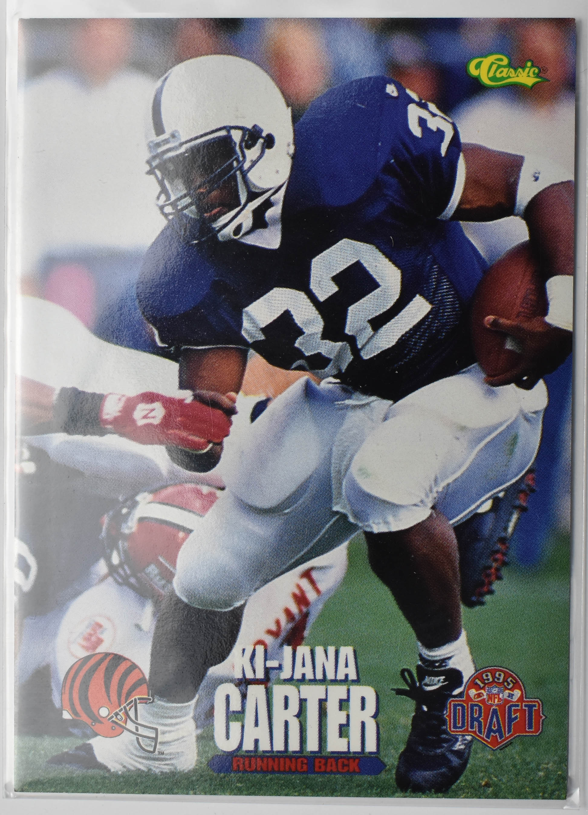Ki Jana Carter 67 Classic Games 1995 Draft Pick Cincinnati Bengals