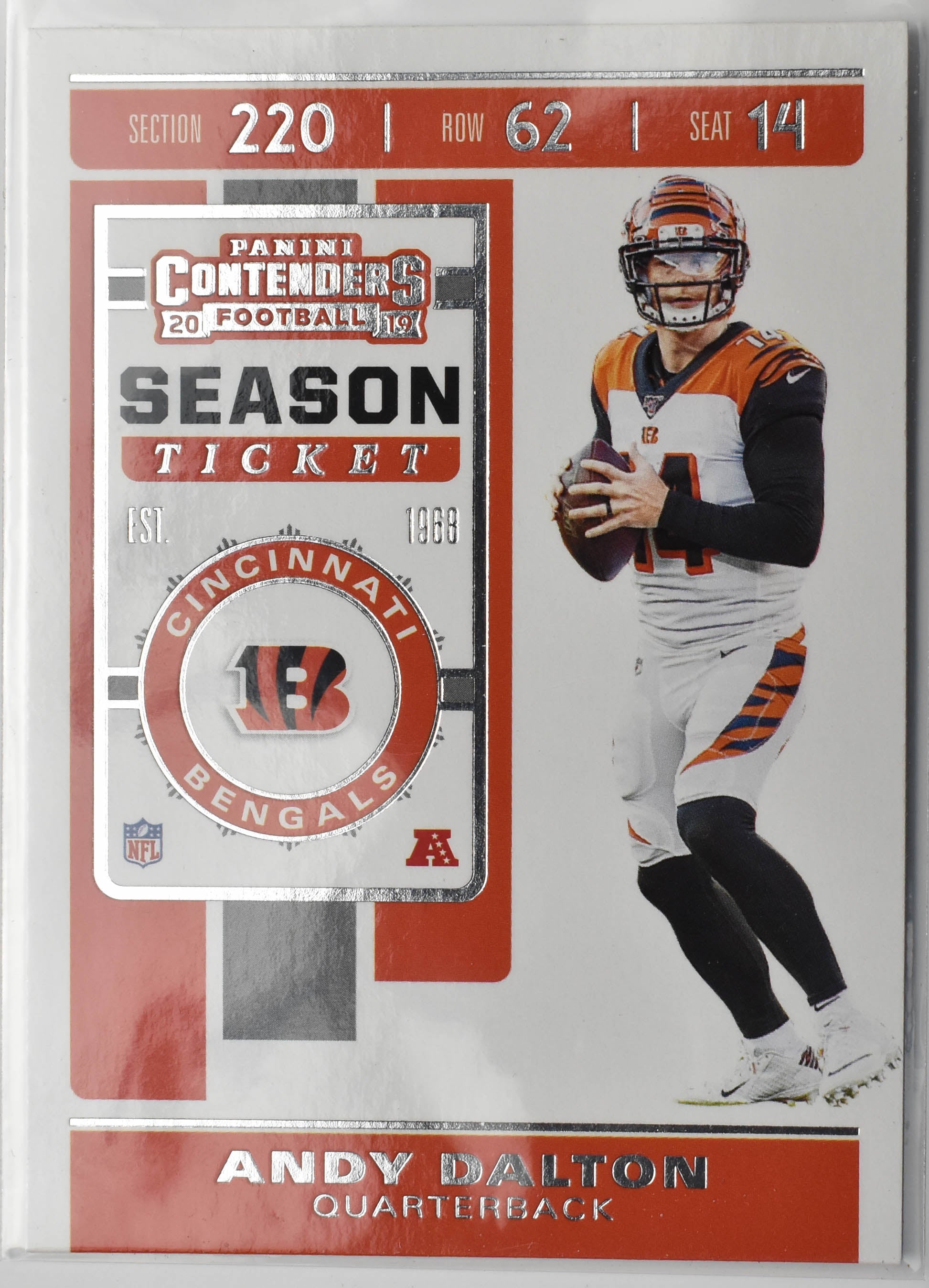Andy Dalton 24 Panini 2019 Contenders Cincinnati Bengals