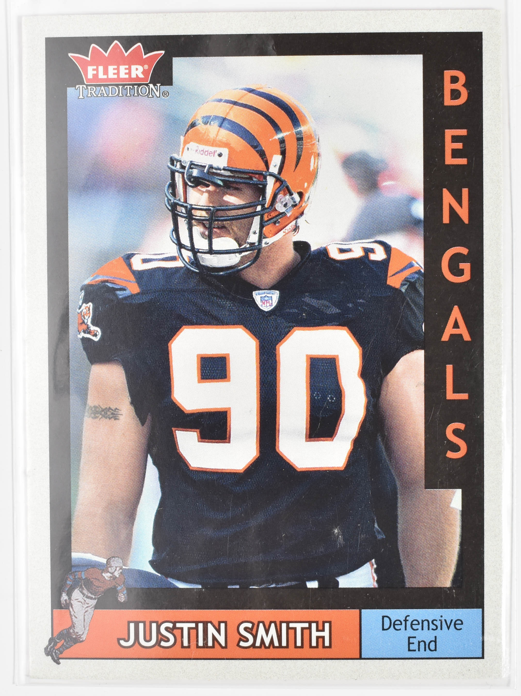 Justin Smith 75 Fleer 2003 Cincinnati Bengals