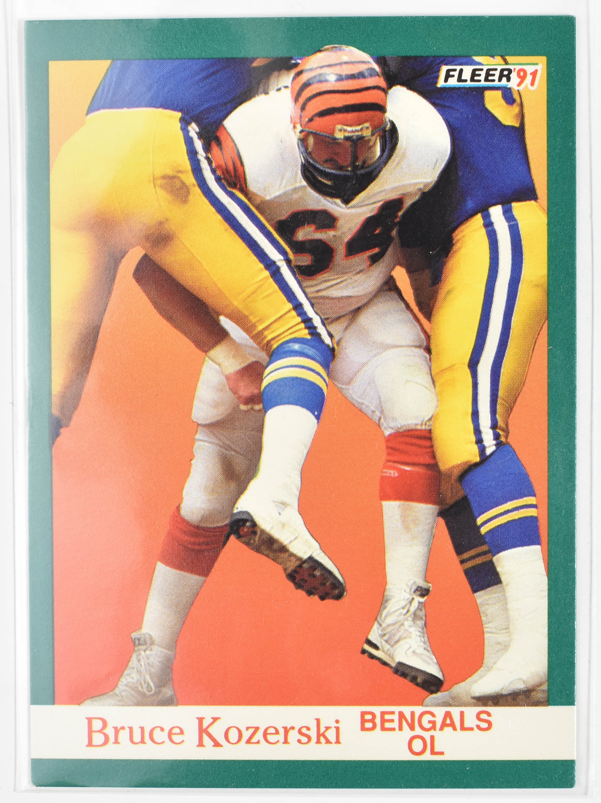 Bruce Kozerski 24 Fleer 1991 Cincinnati Bengals